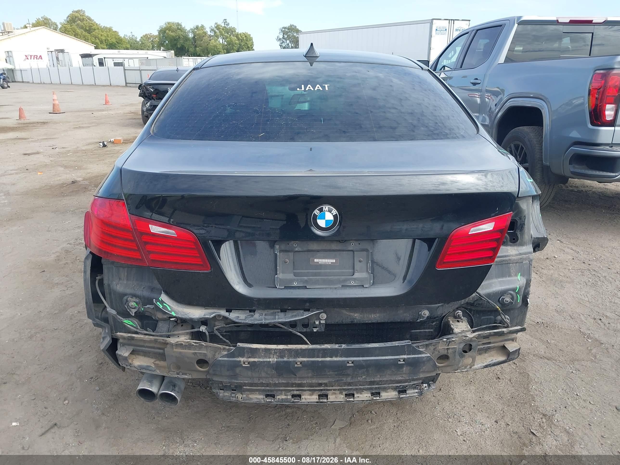 2015 Bmw 528i Black vin: WBA5A5C51FD521900