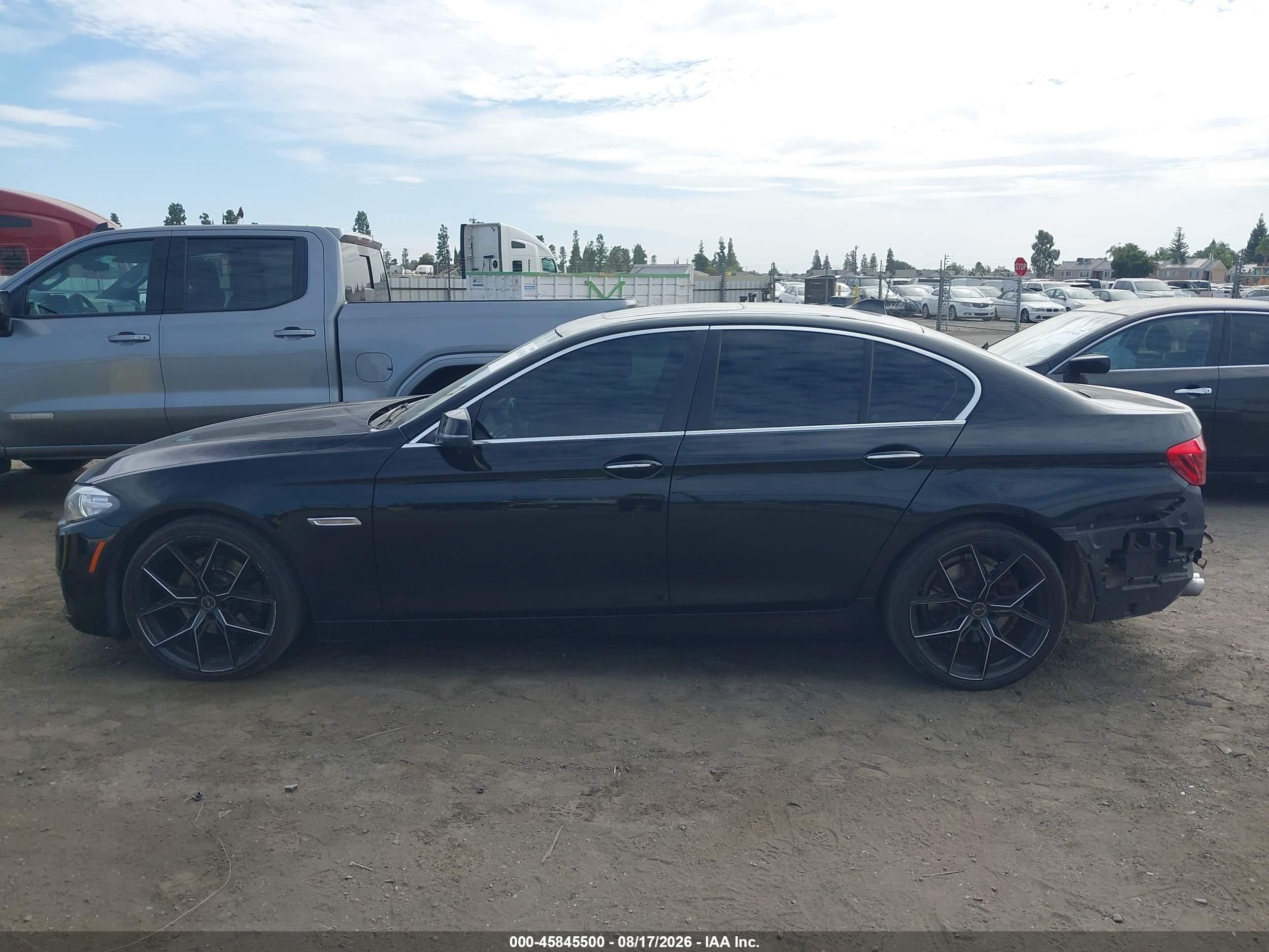 2015 Bmw 528i Black vin: WBA5A5C51FD521900