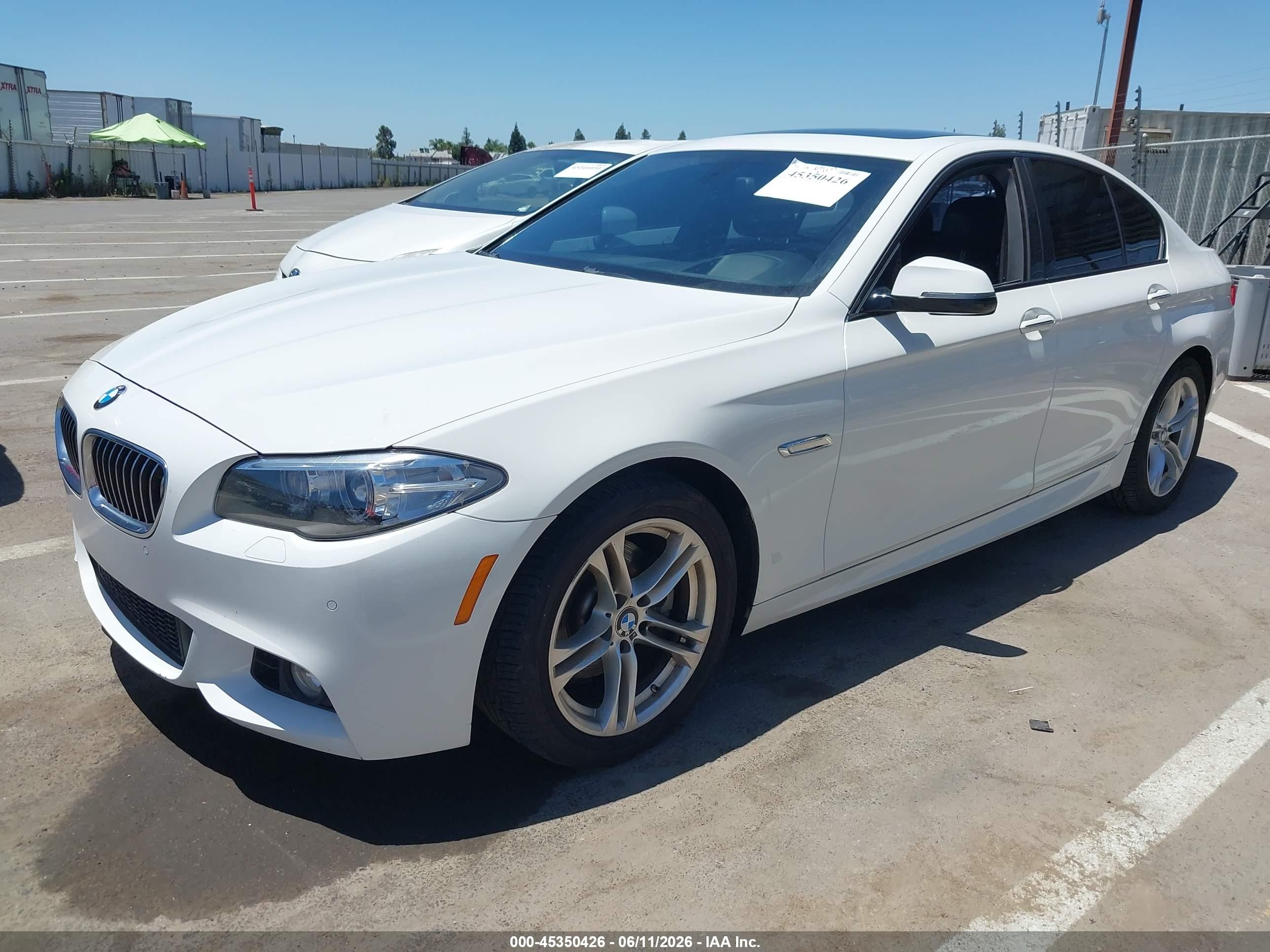 2015 Bmw 528i   White vin: WBA5A5C51FD523114
