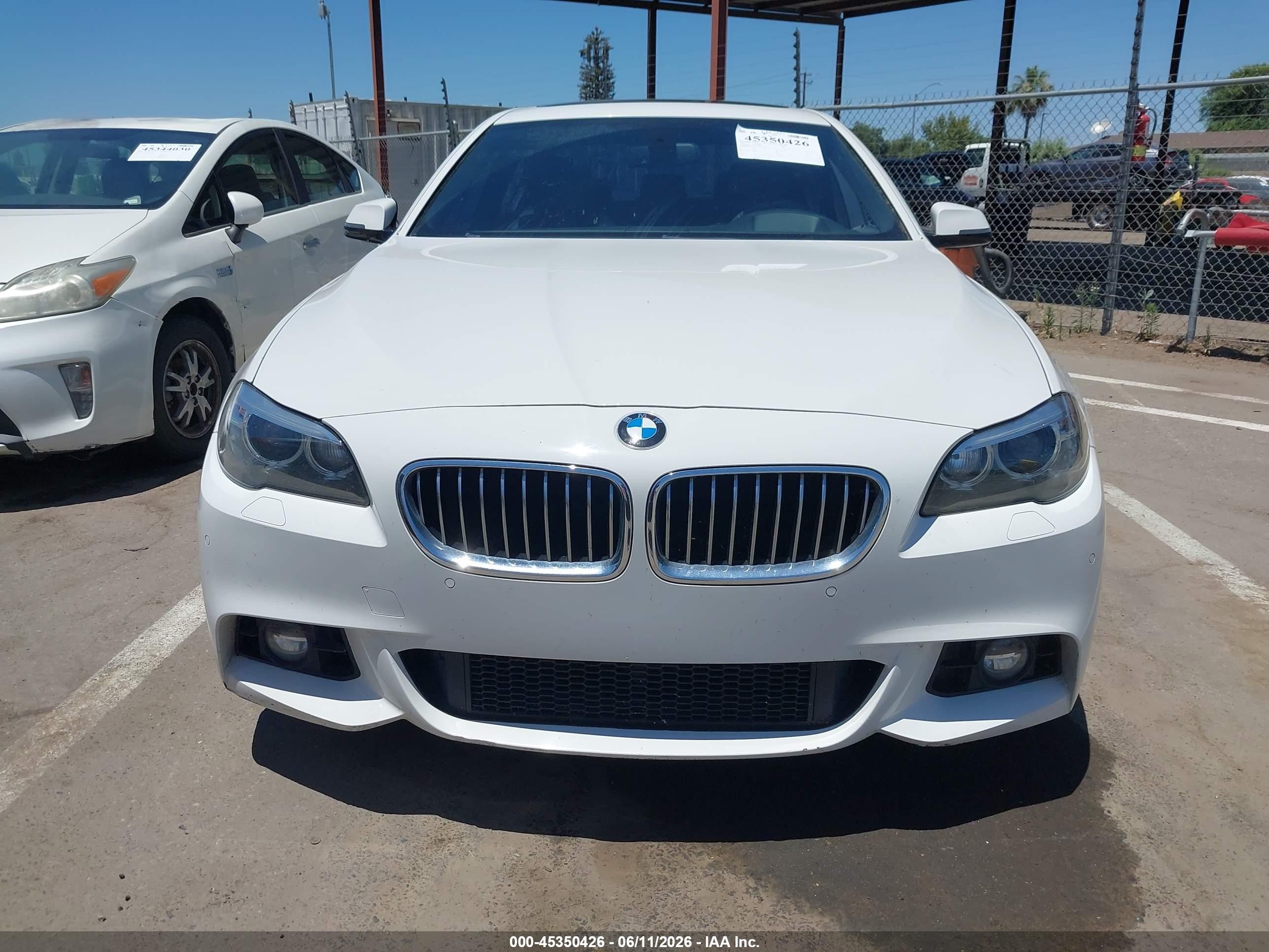 2015 Bmw 528i   White vin: WBA5A5C51FD523114