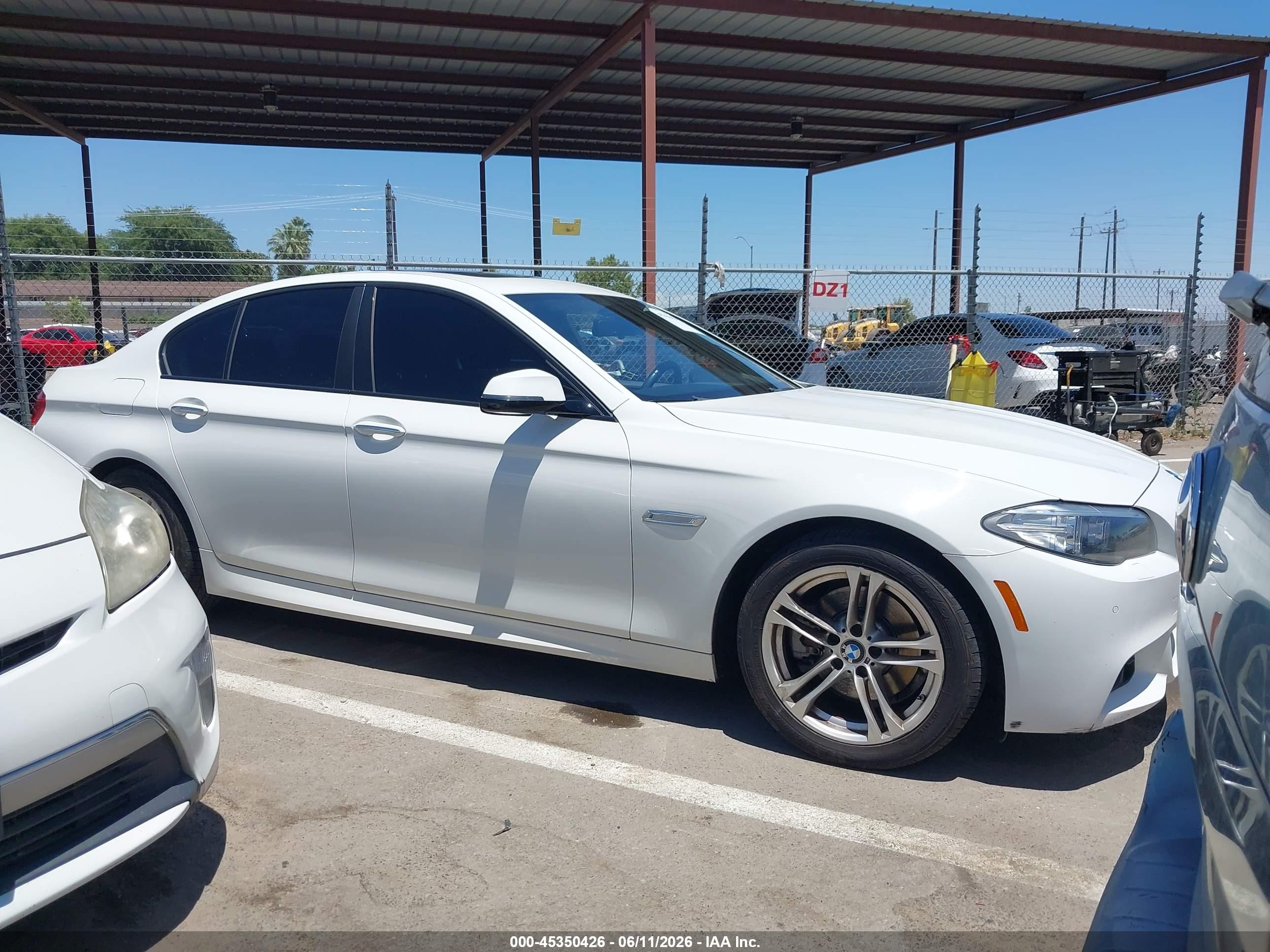 2015 Bmw 528i   White vin: WBA5A5C51FD523114