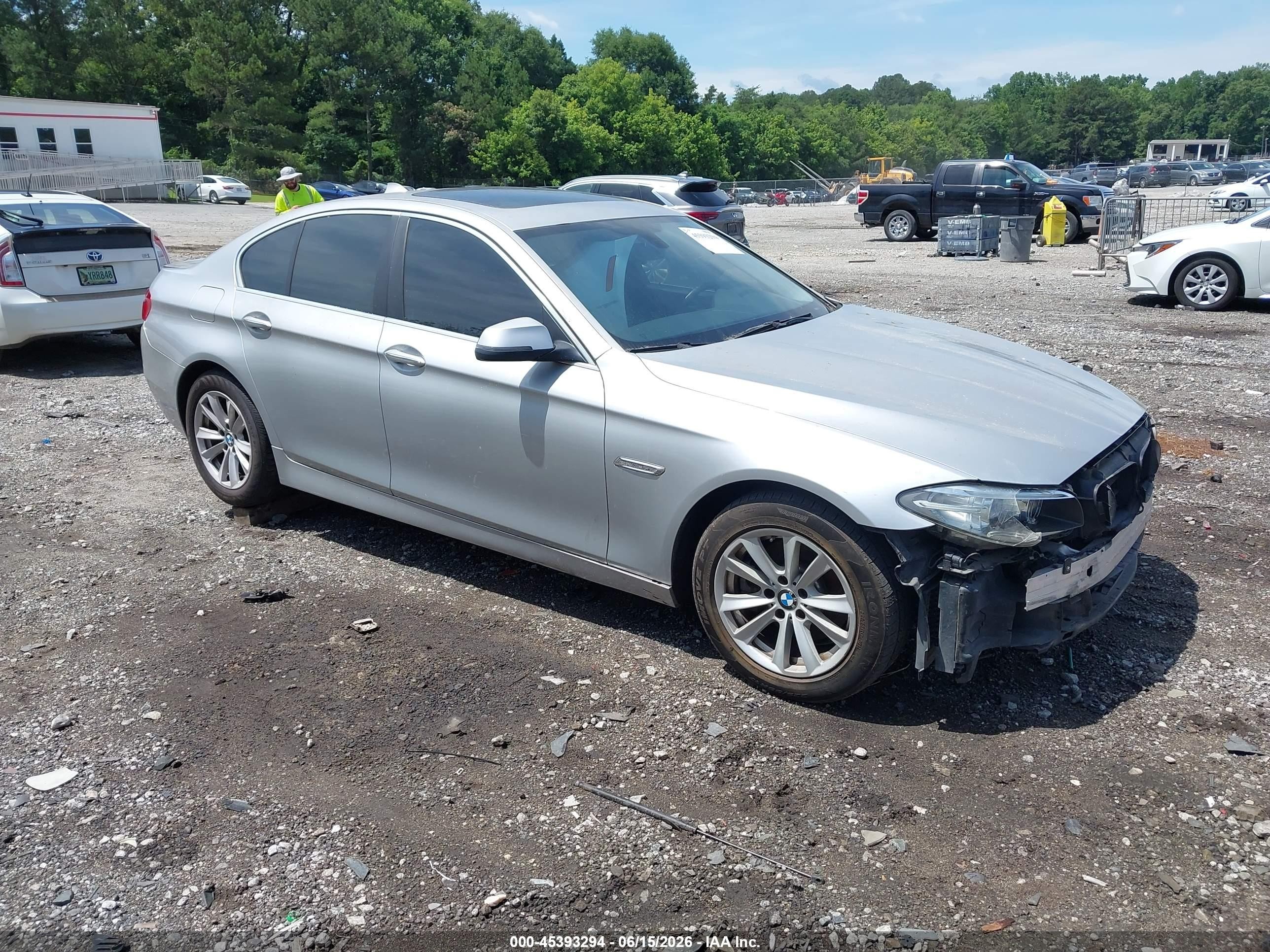 2014 Bmw 528i   Silver vin: WBA5A5C52ED500987
