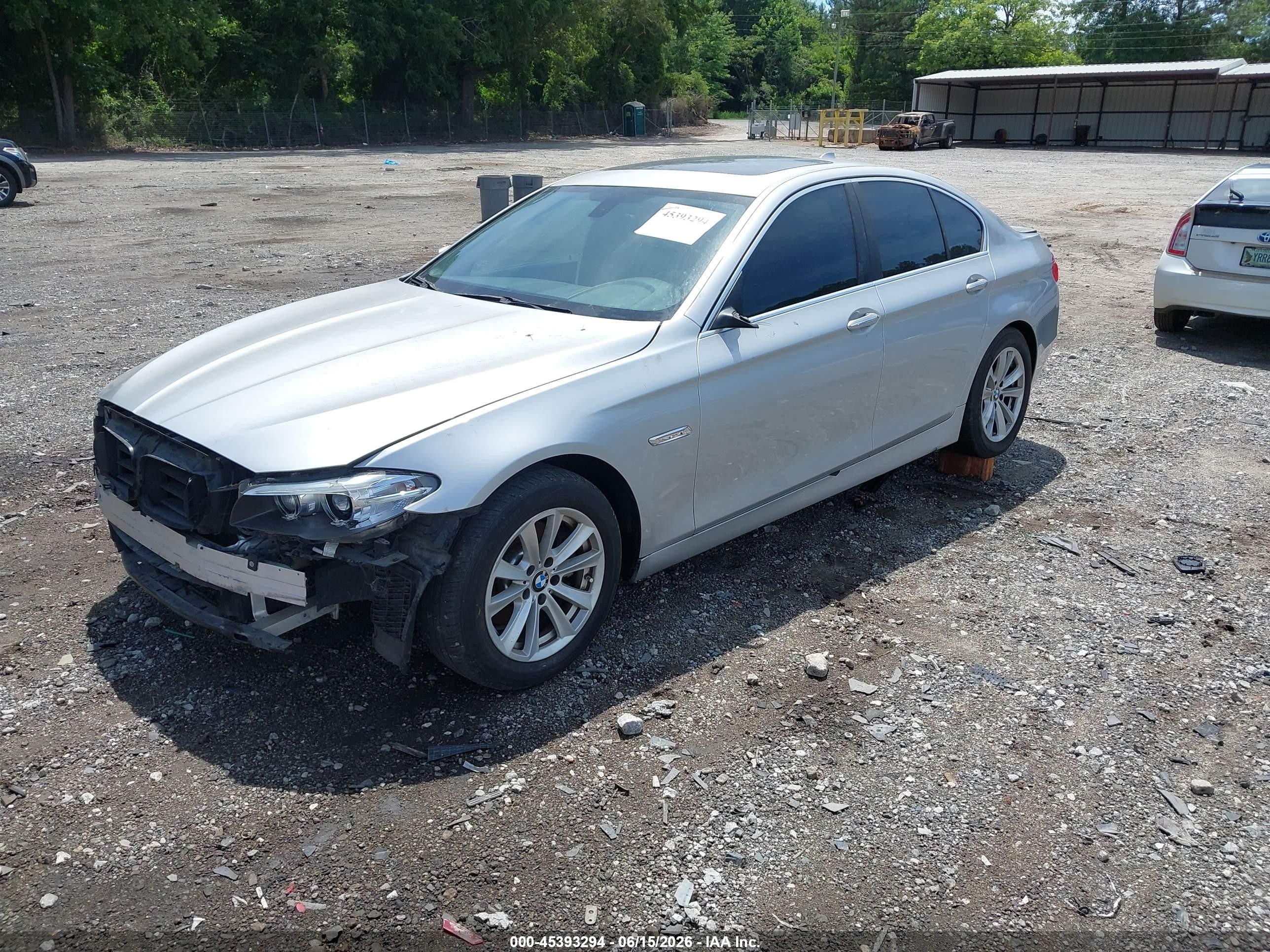 2014 Bmw 528i   Silver vin: WBA5A5C52ED500987
