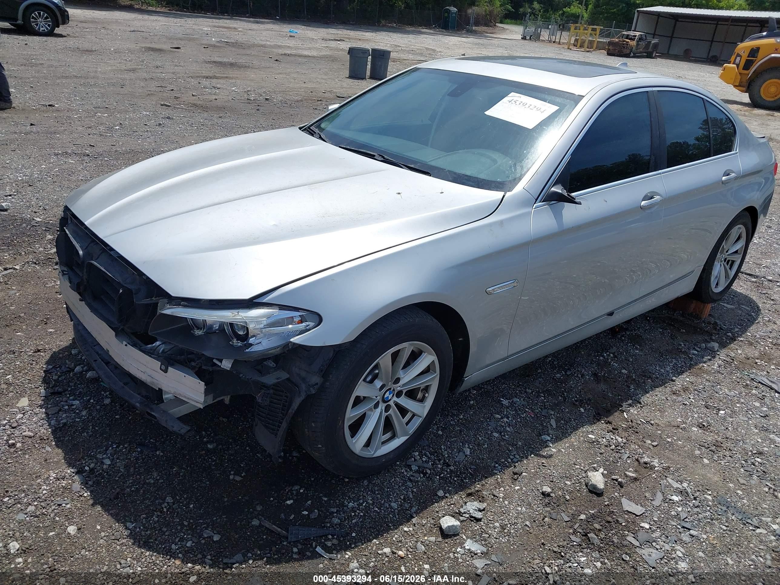 2014 Bmw 528i   Silver vin: WBA5A5C52ED500987