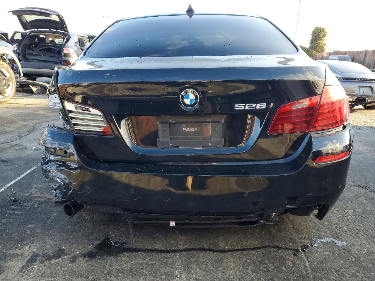 2014 Bmw 528 I Черный vin: WBA5A5C52ED501413