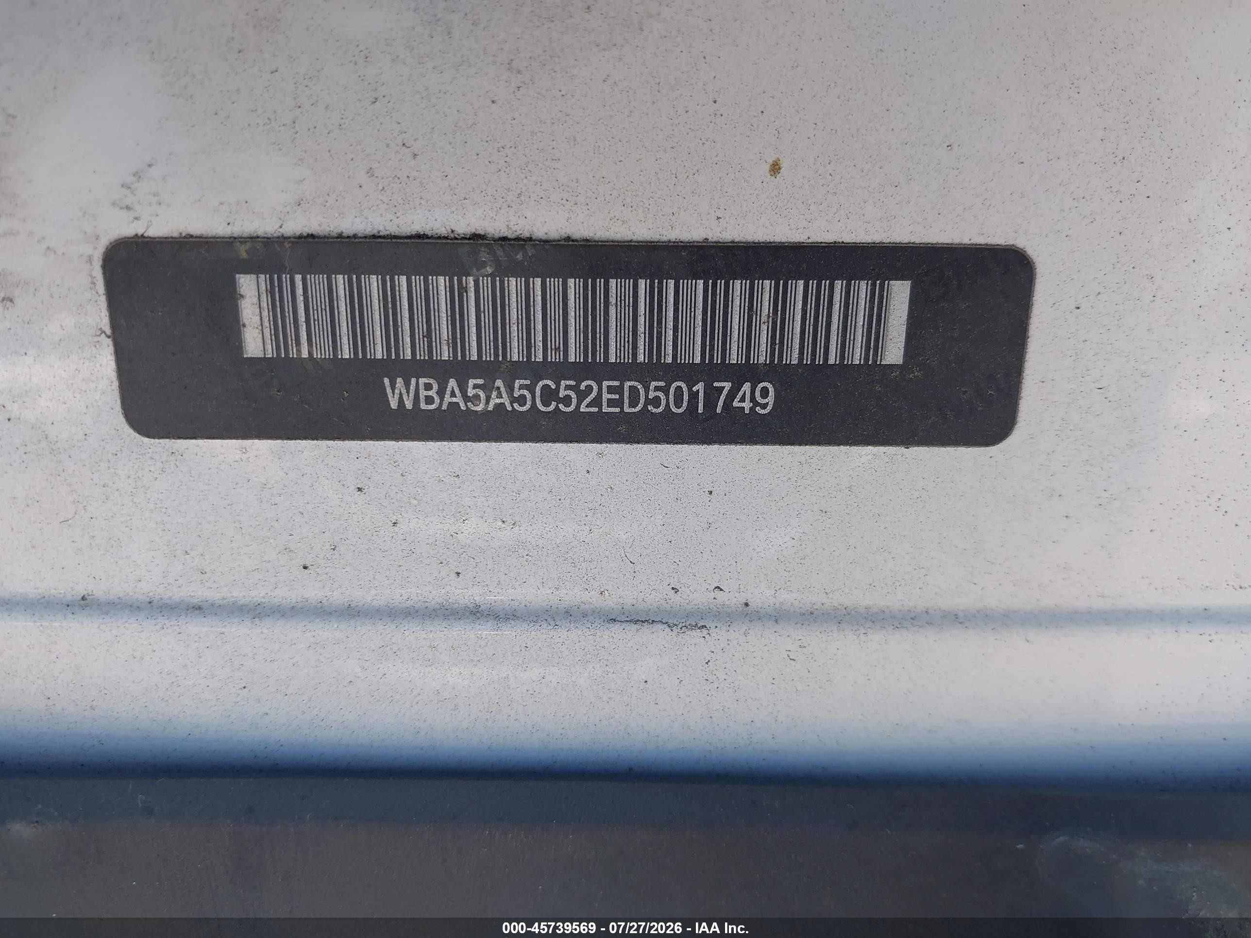 2014 Bmw 528i   Белый vin: WBA5A5C52ED501749