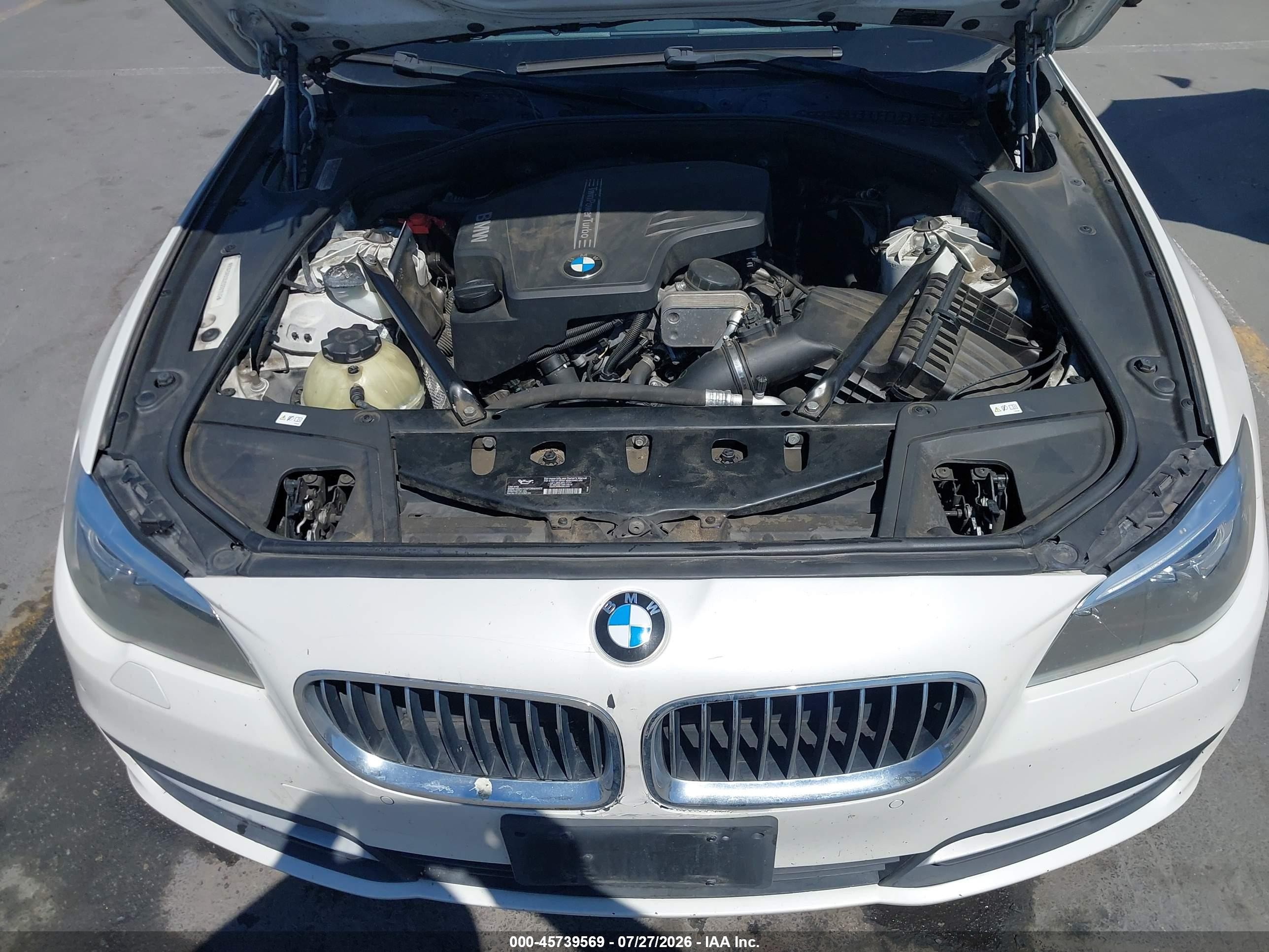 2014 Bmw 528i   Белый vin: WBA5A5C52ED501749