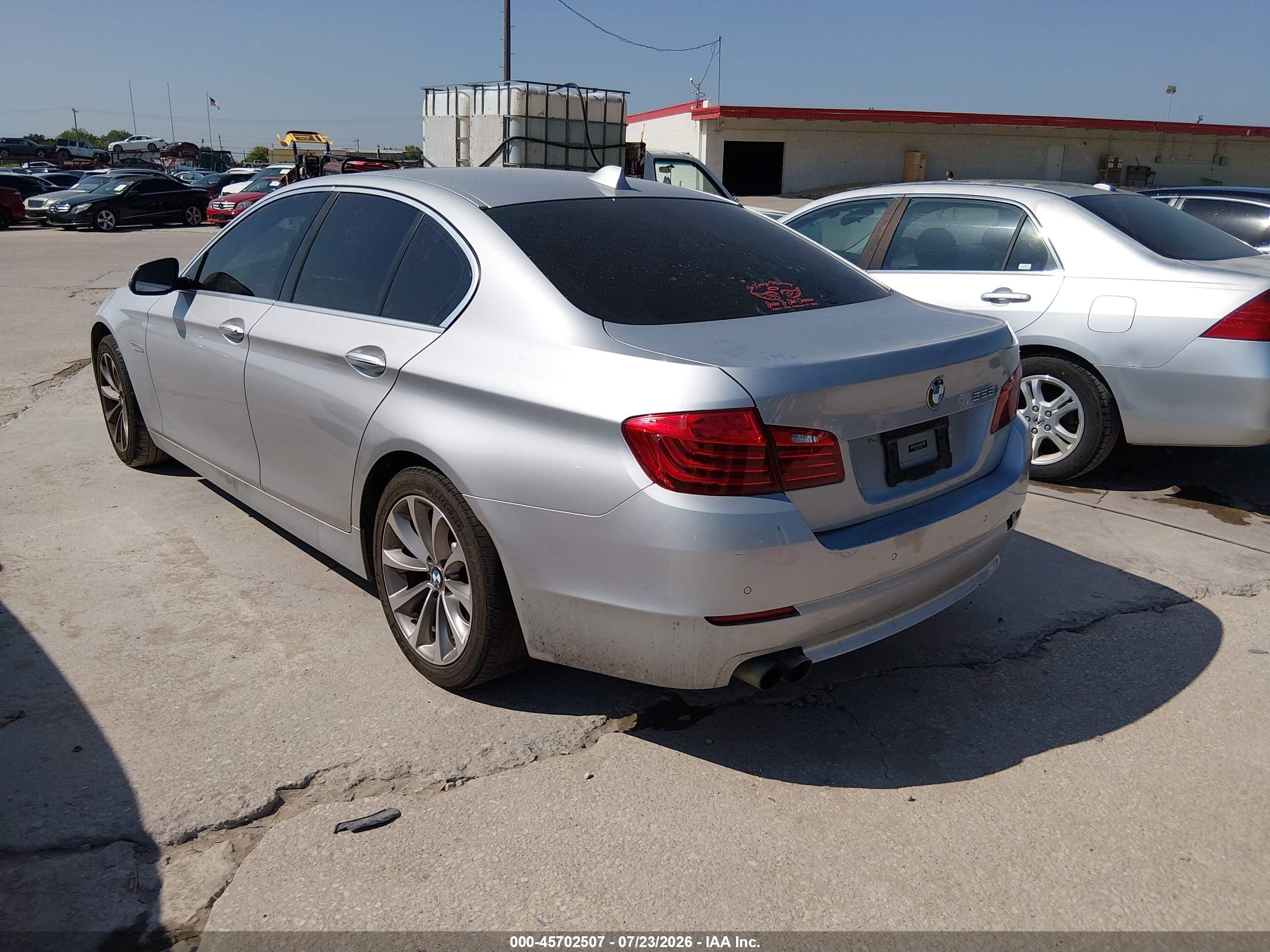 2014 Bmw 528i   Silver vin: WBA5A5C52ED504909