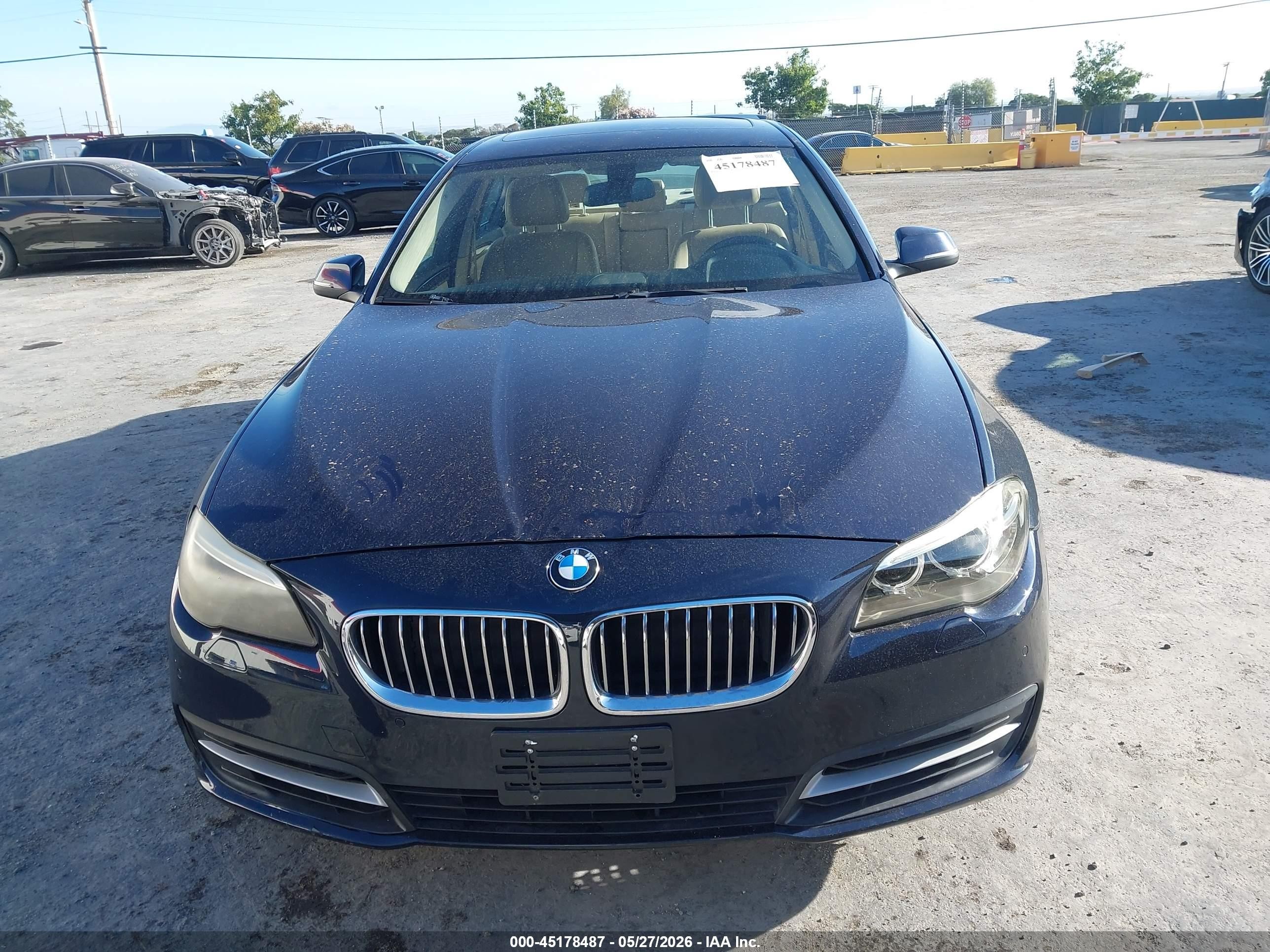 2014 Bmw 528i   Blue vin: WBA5A5C52ED507762