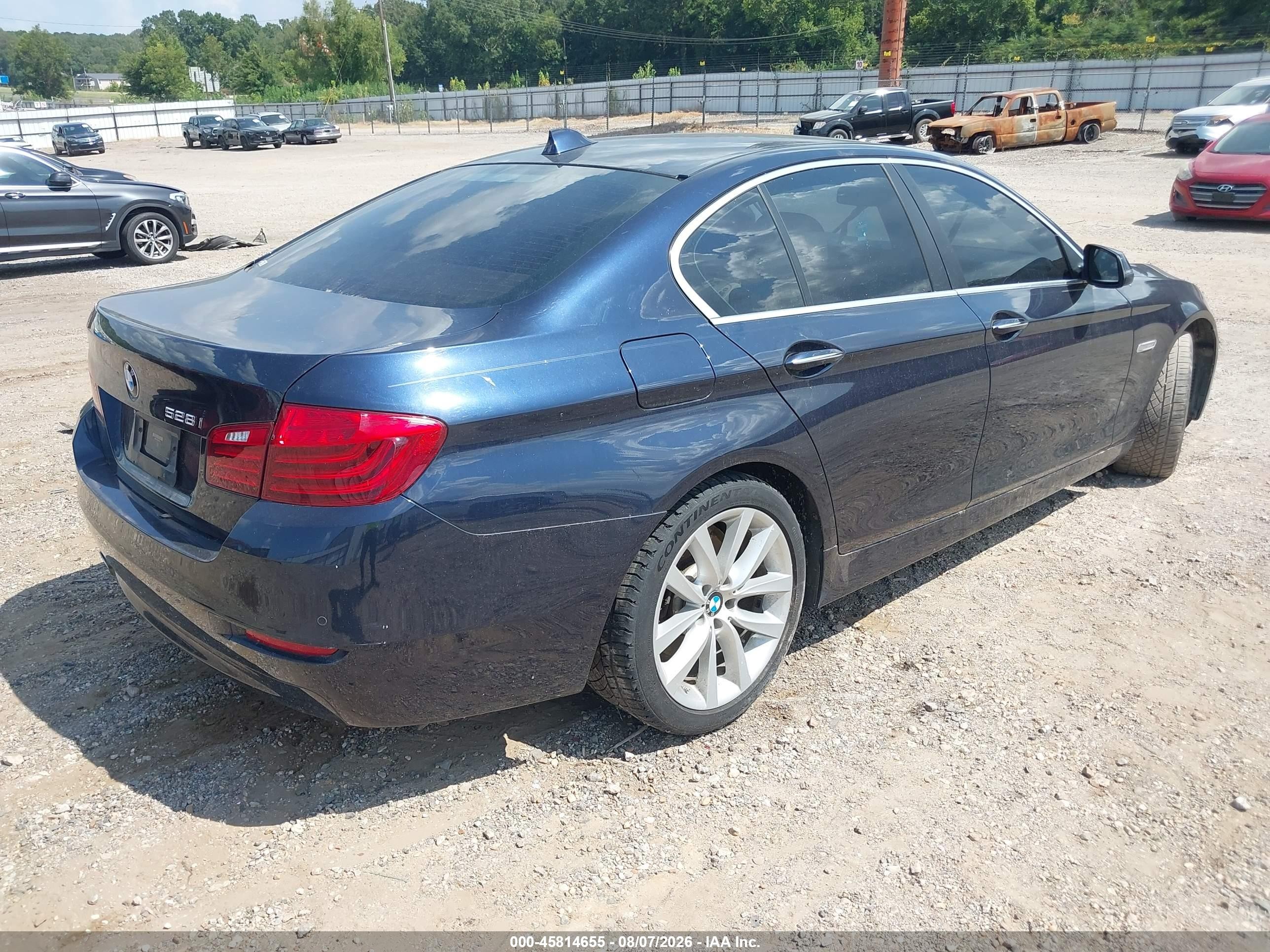 2015 Bmw 528i   Blue vin: WBA5A5C52FD513644