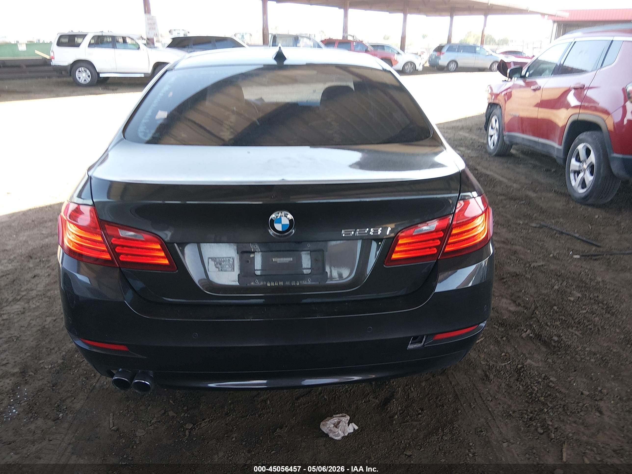 2015 Bmw 528i   Черный vin: WBA5A5C52FD523297