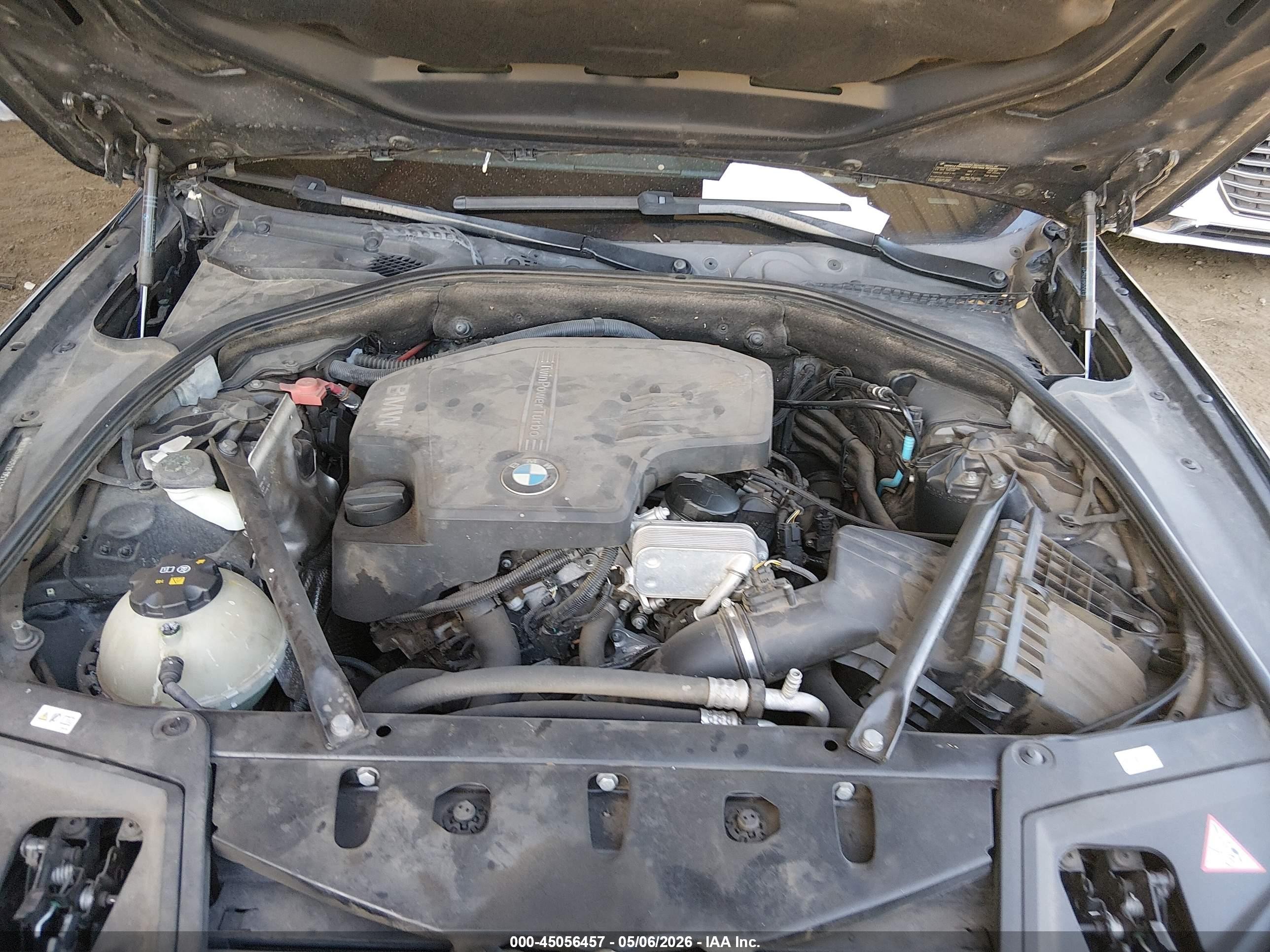 2015 Bmw 528i   Черный vin: WBA5A5C52FD523297