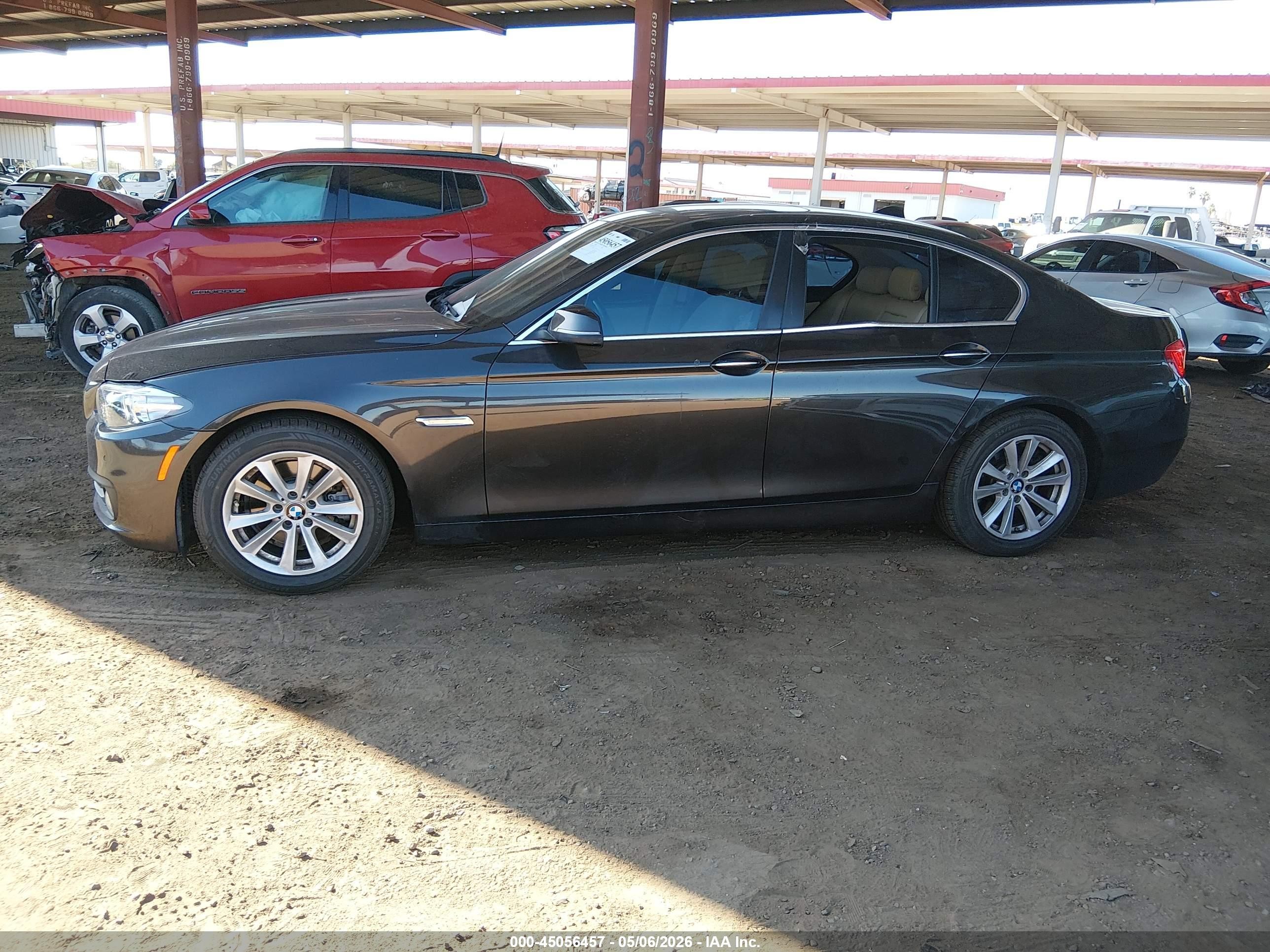 2015 Bmw 528i   Черный vin: WBA5A5C52FD523297