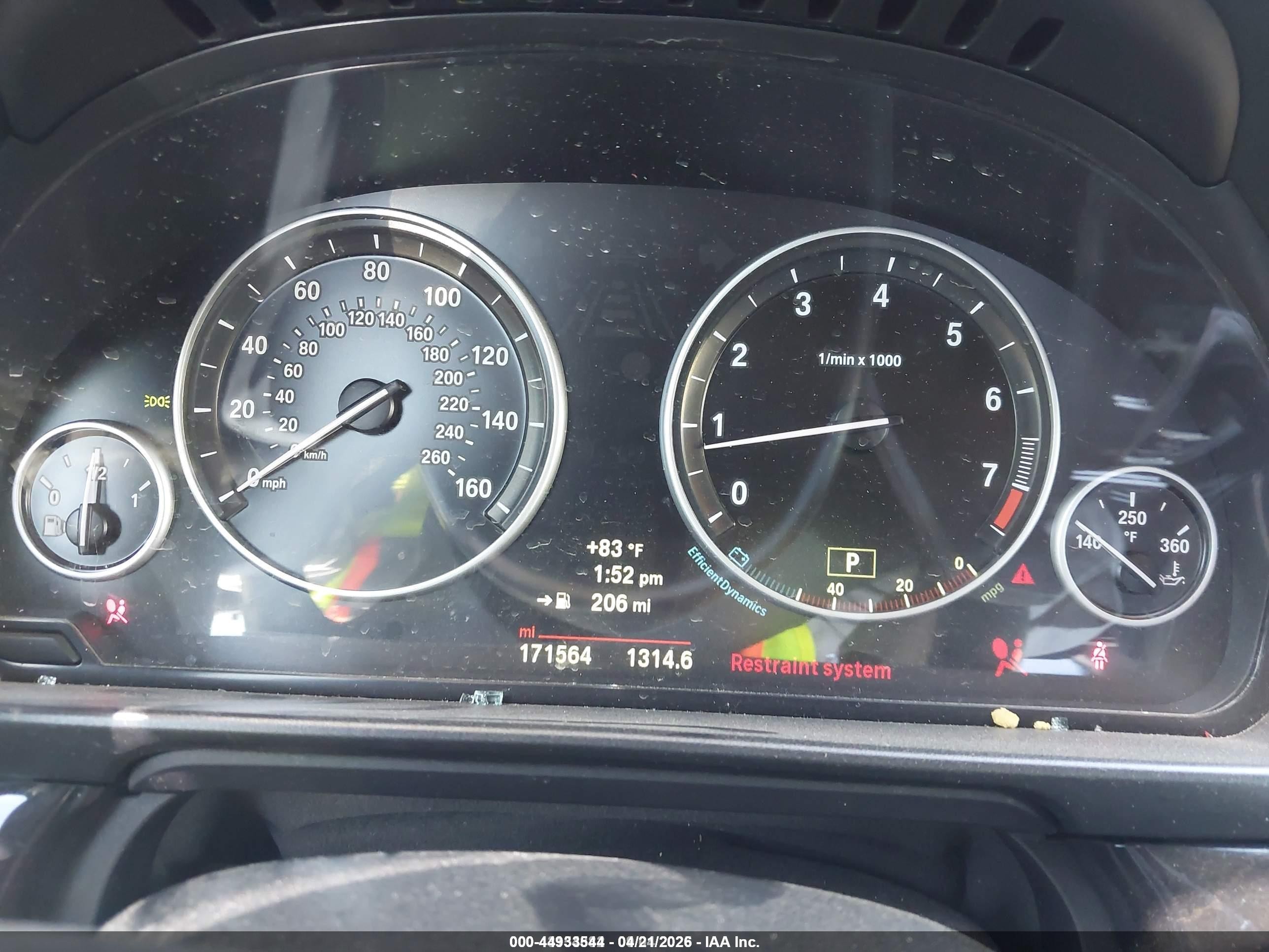 2014 Bmw 528i   Black vin: WBA5A5C53ED502411