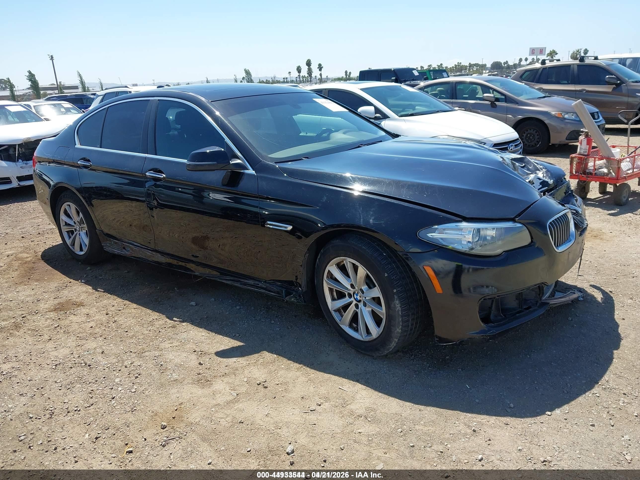 2014 Bmw 528i   Черный vin: WBA5A5C53ED502411
