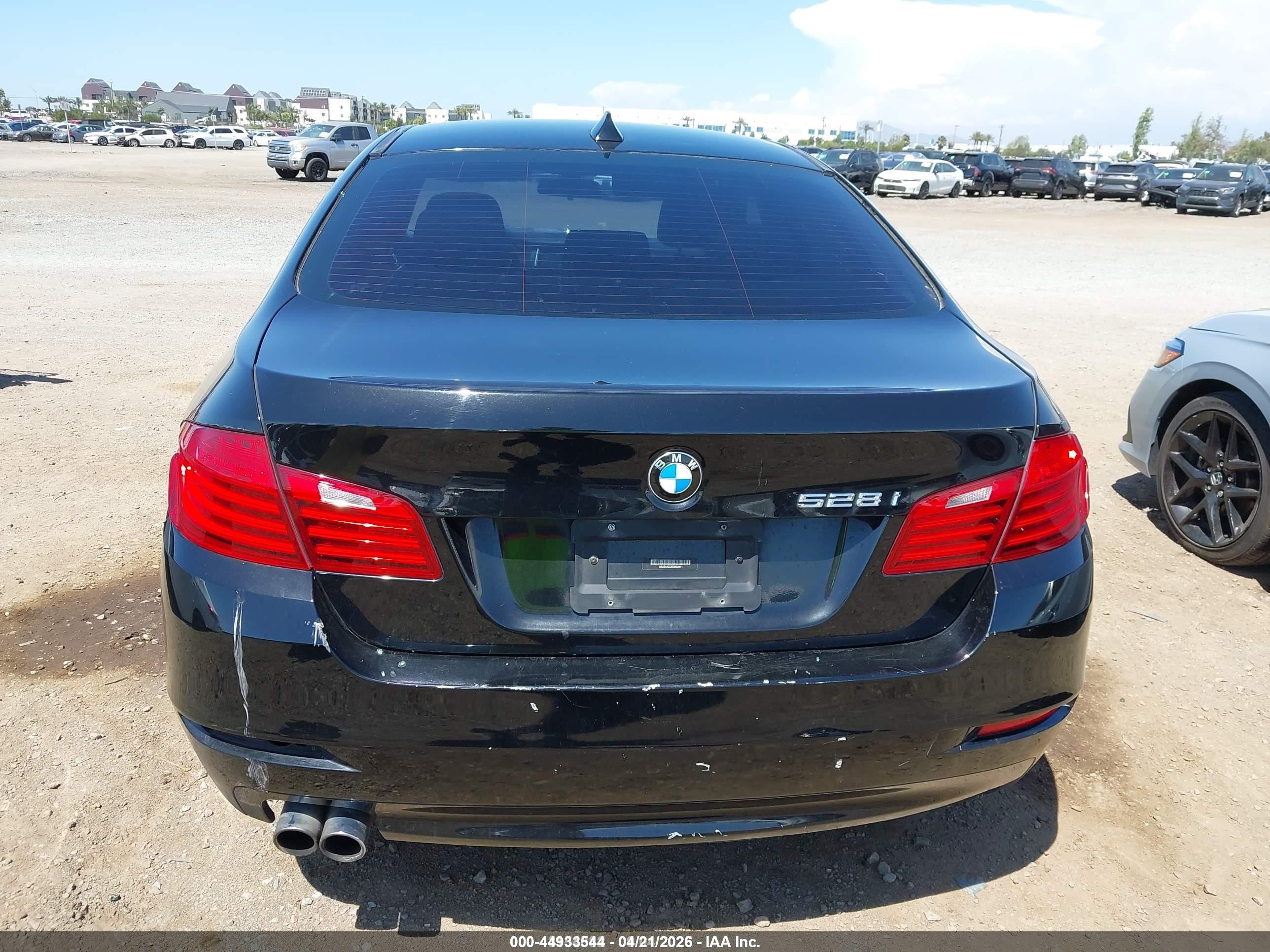 2014 Bmw 528i   Black vin: WBA5A5C53ED502411