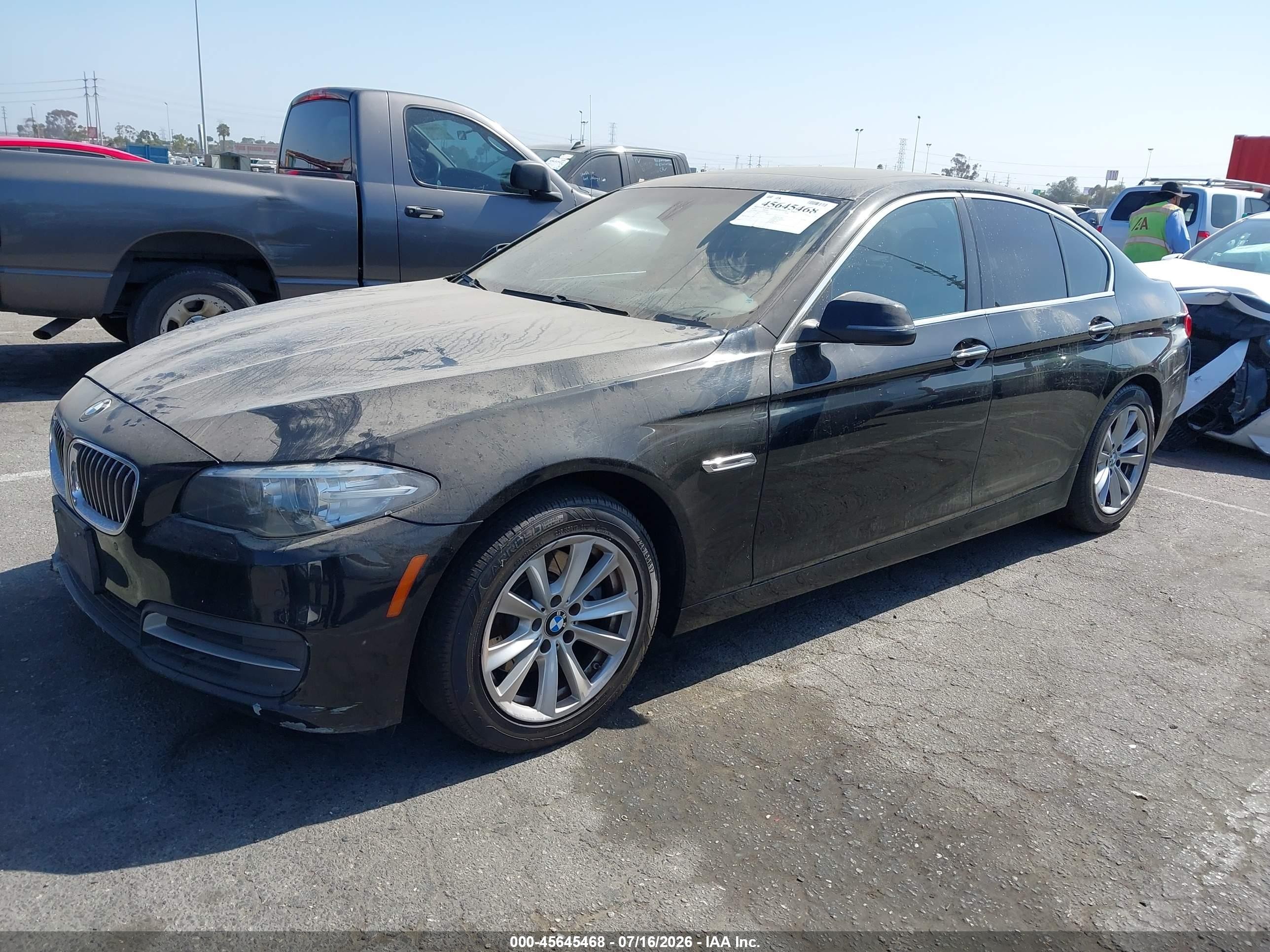 2014 Bmw 528i   Черный vin: WBA5A5C53ED504899