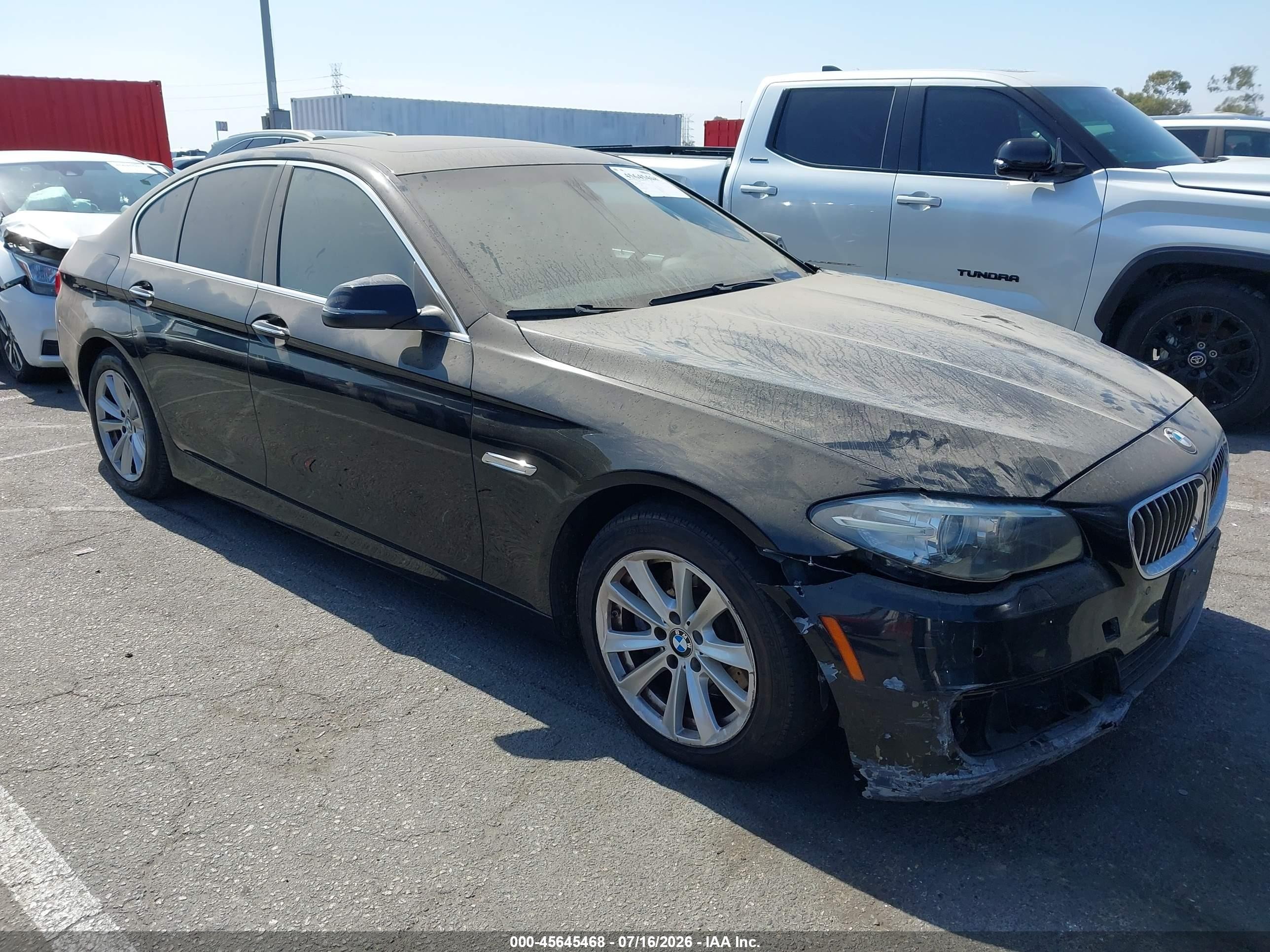 2014 Bmw 528i   Черный vin: WBA5A5C53ED504899