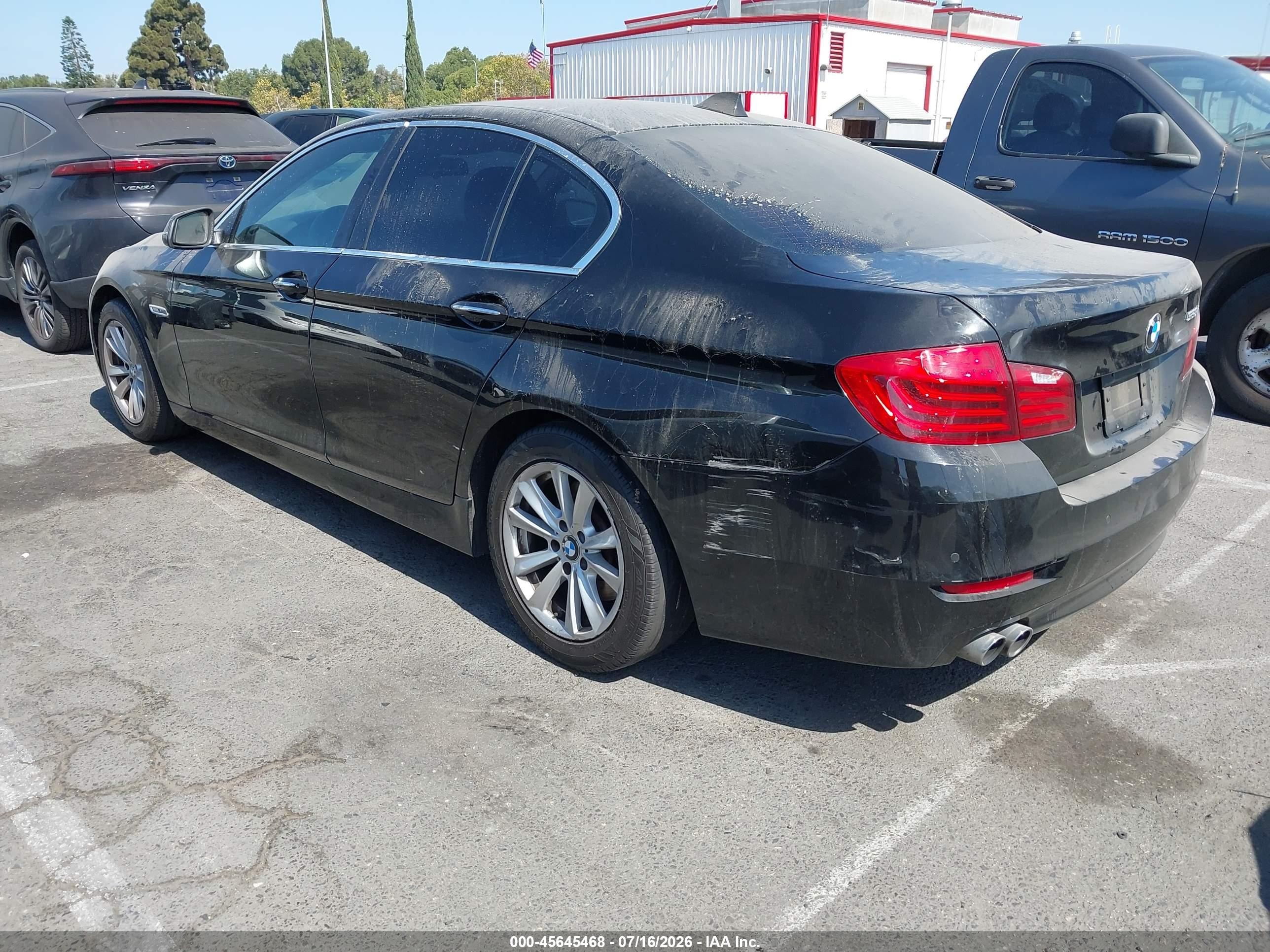 2014 Bmw 528i   Черный vin: WBA5A5C53ED504899