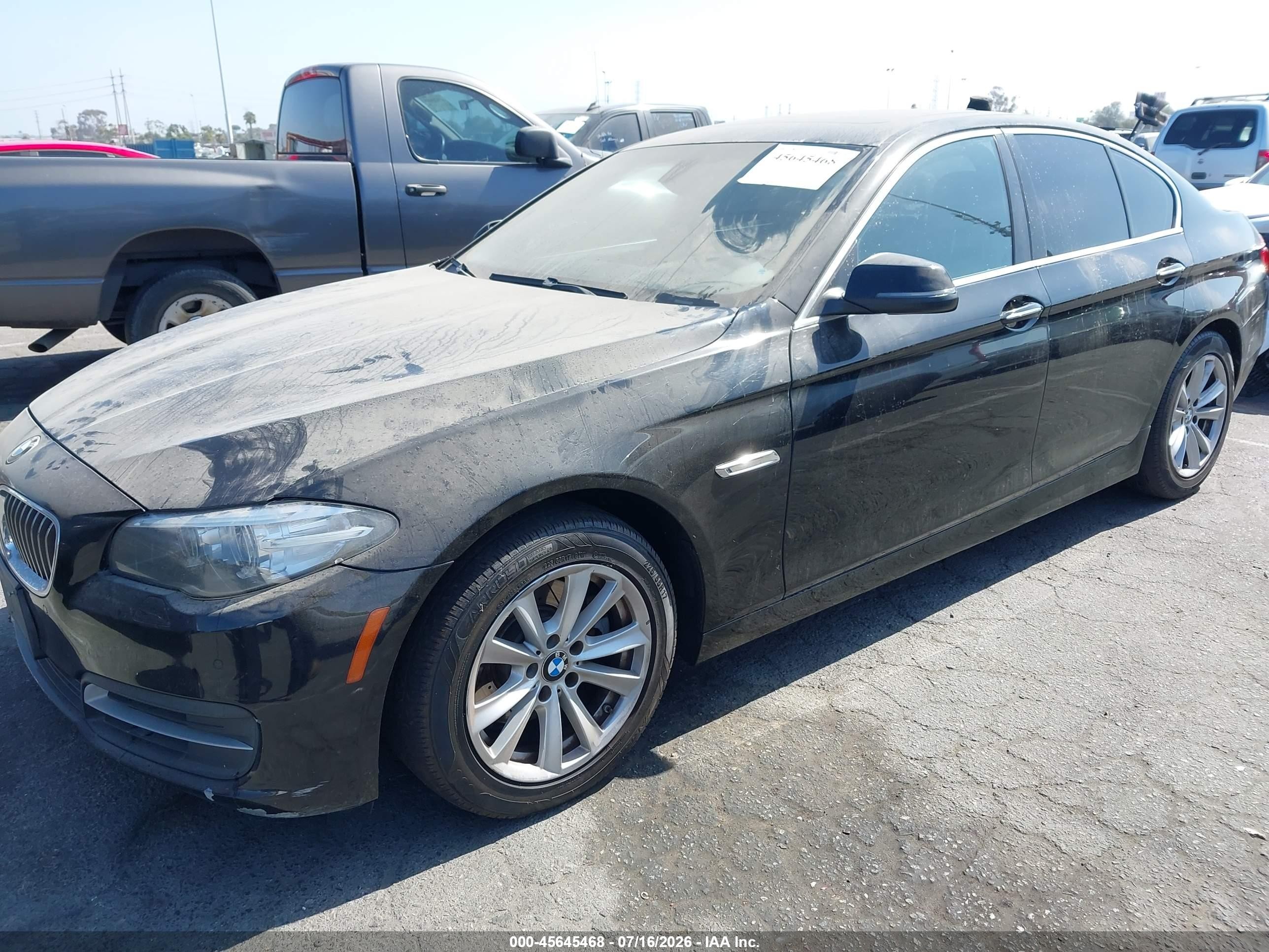 2014 Bmw 528i   Черный vin: WBA5A5C53ED504899