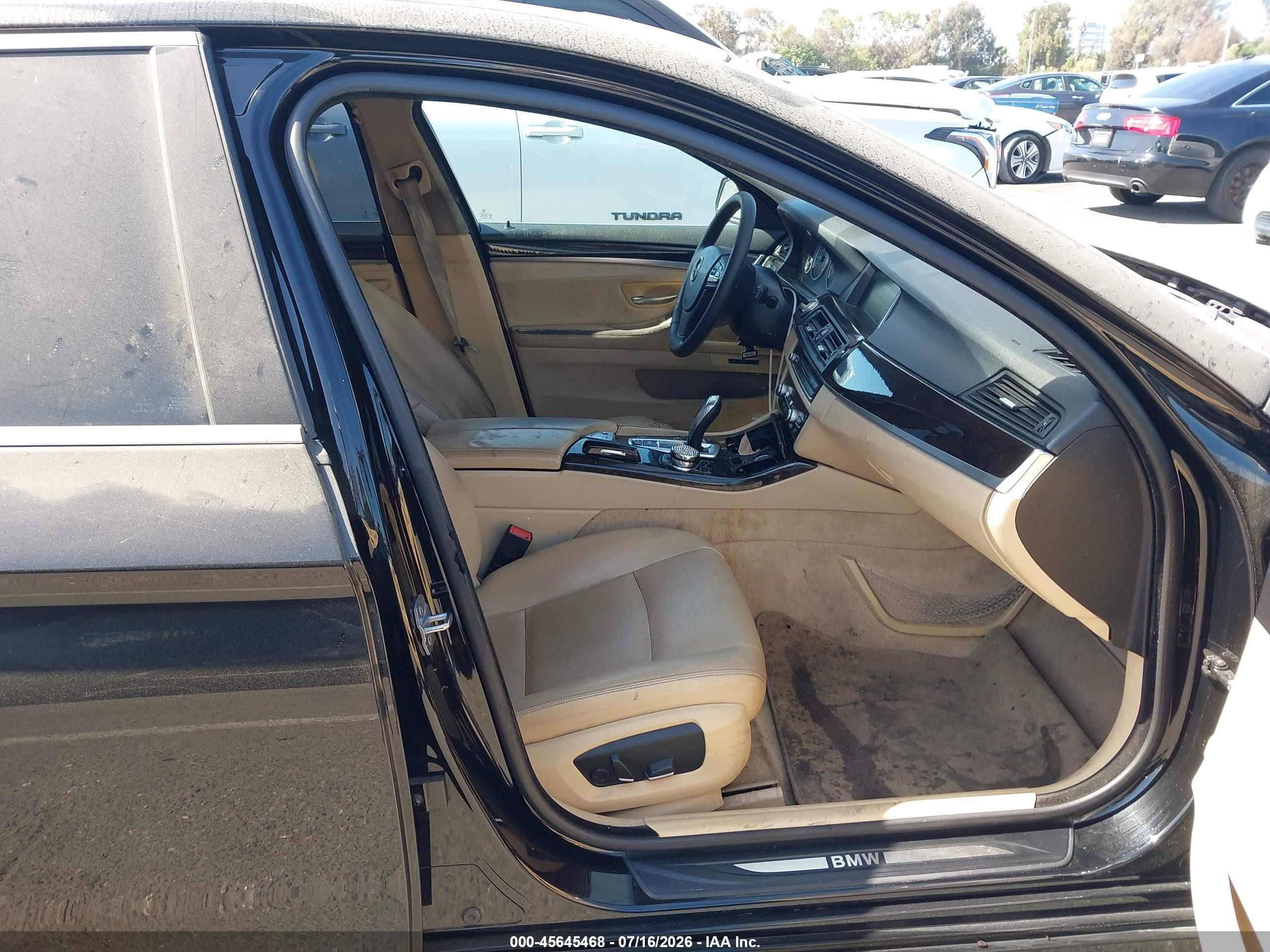 2014 Bmw 528i   Черный vin: WBA5A5C53ED504899