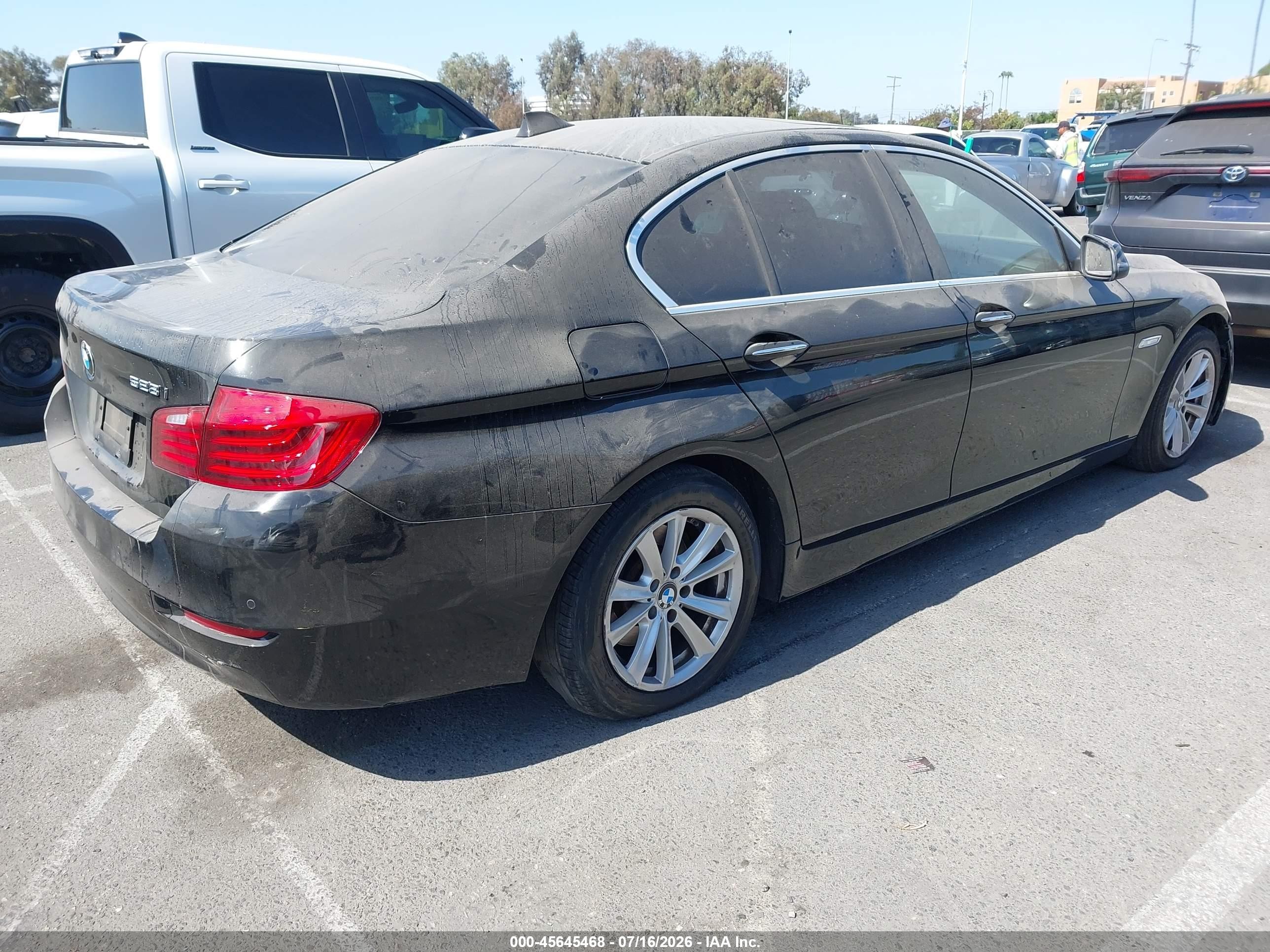 2014 Bmw 528i   Черный vin: WBA5A5C53ED504899