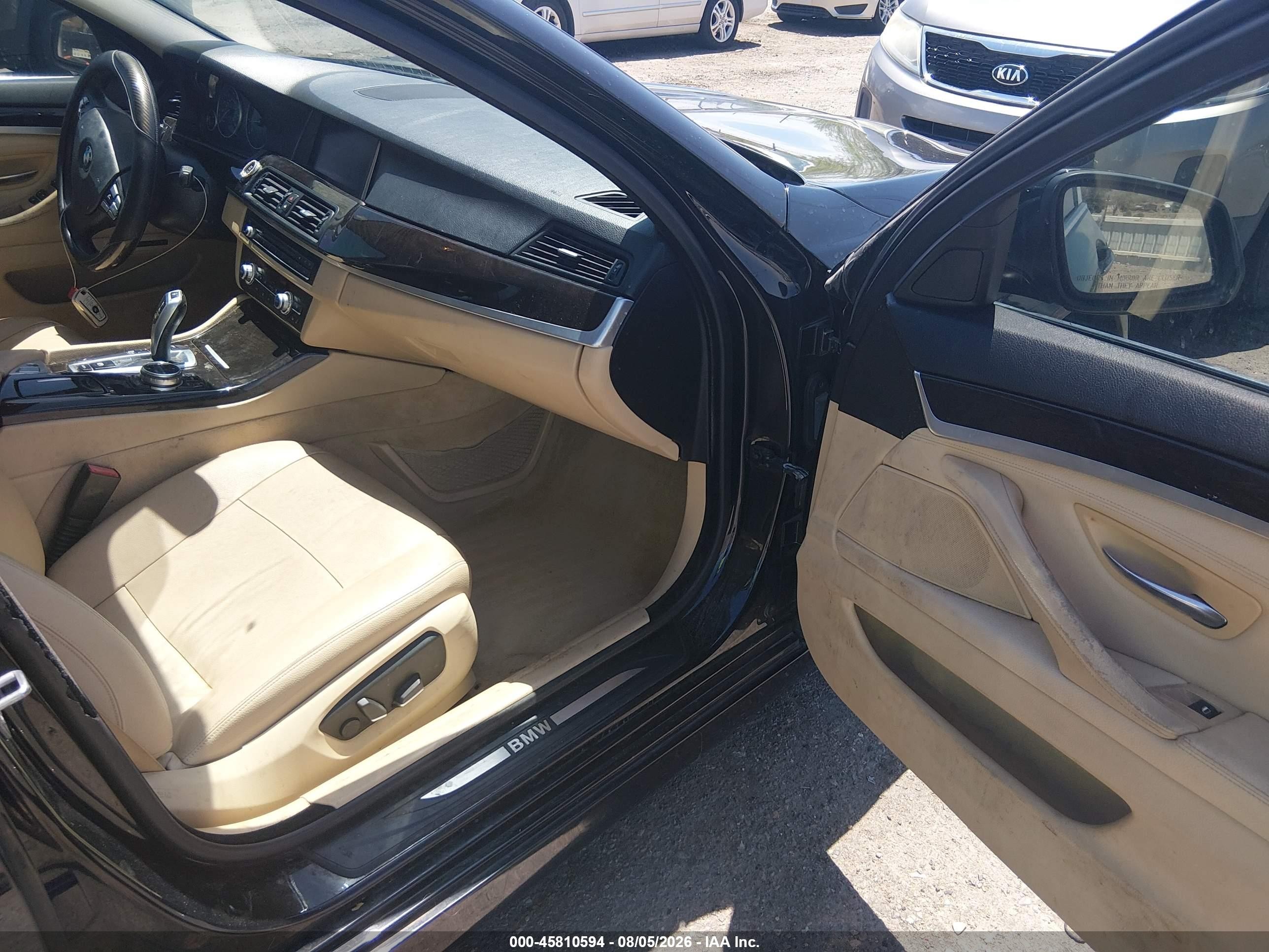 2014 Bmw 528i   Черный vin: WBA5A5C53ED509441