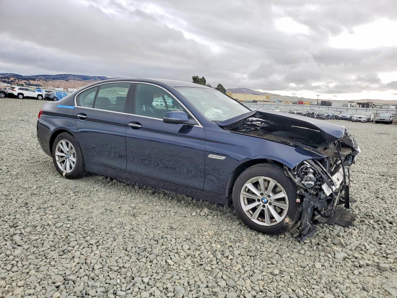 2015 Bmw 528 I Blue vin: WBA5A5C53FD521865