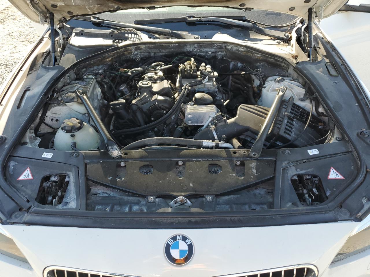 2014 Bmw 528 I White vin: WBA5A5C54ED503454