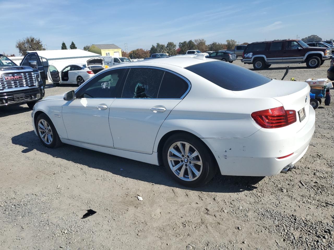 2014 Bmw 528 I White vin: WBA5A5C54ED503454