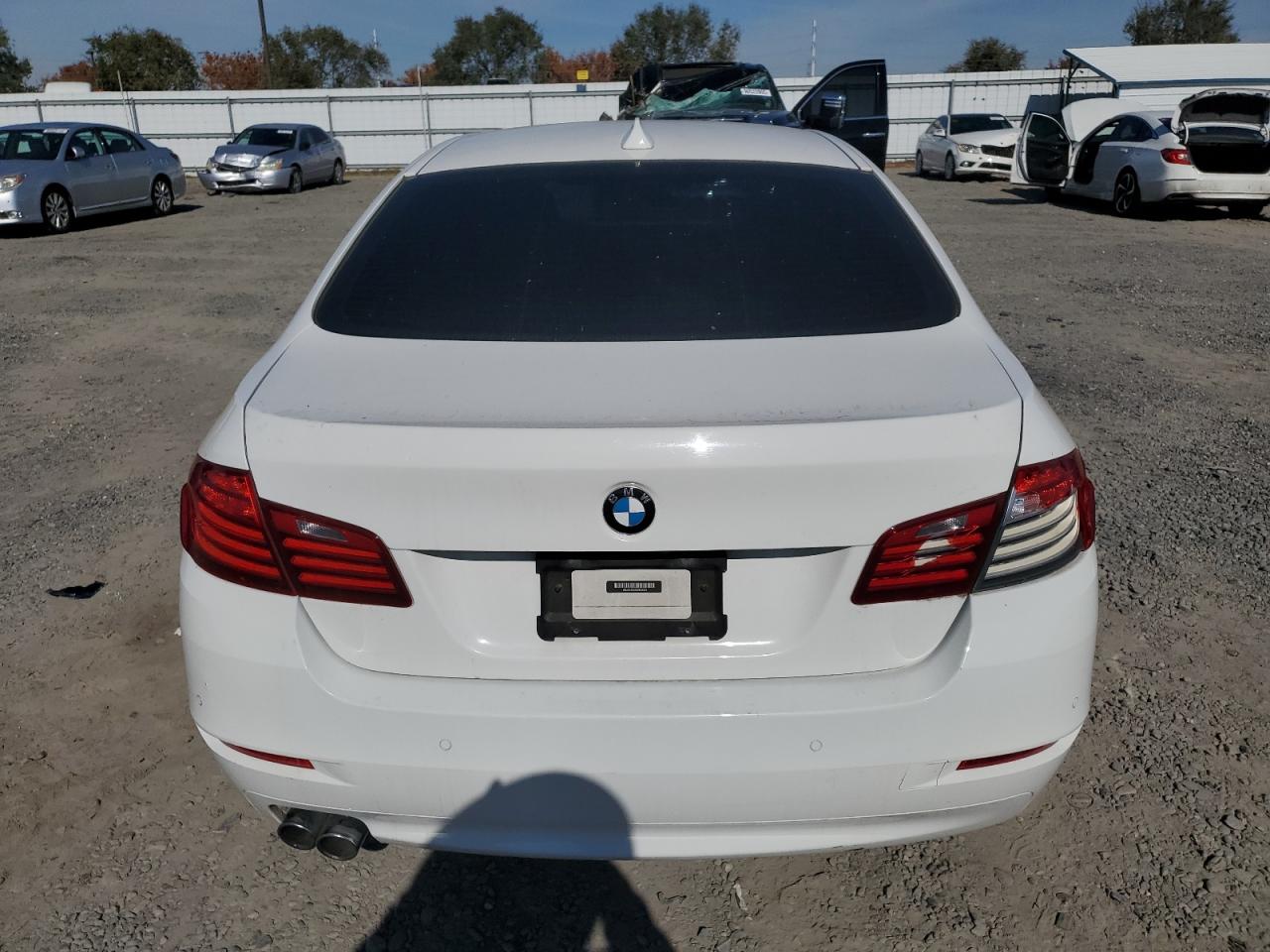 2014 Bmw 528 I White vin: WBA5A5C54ED503454