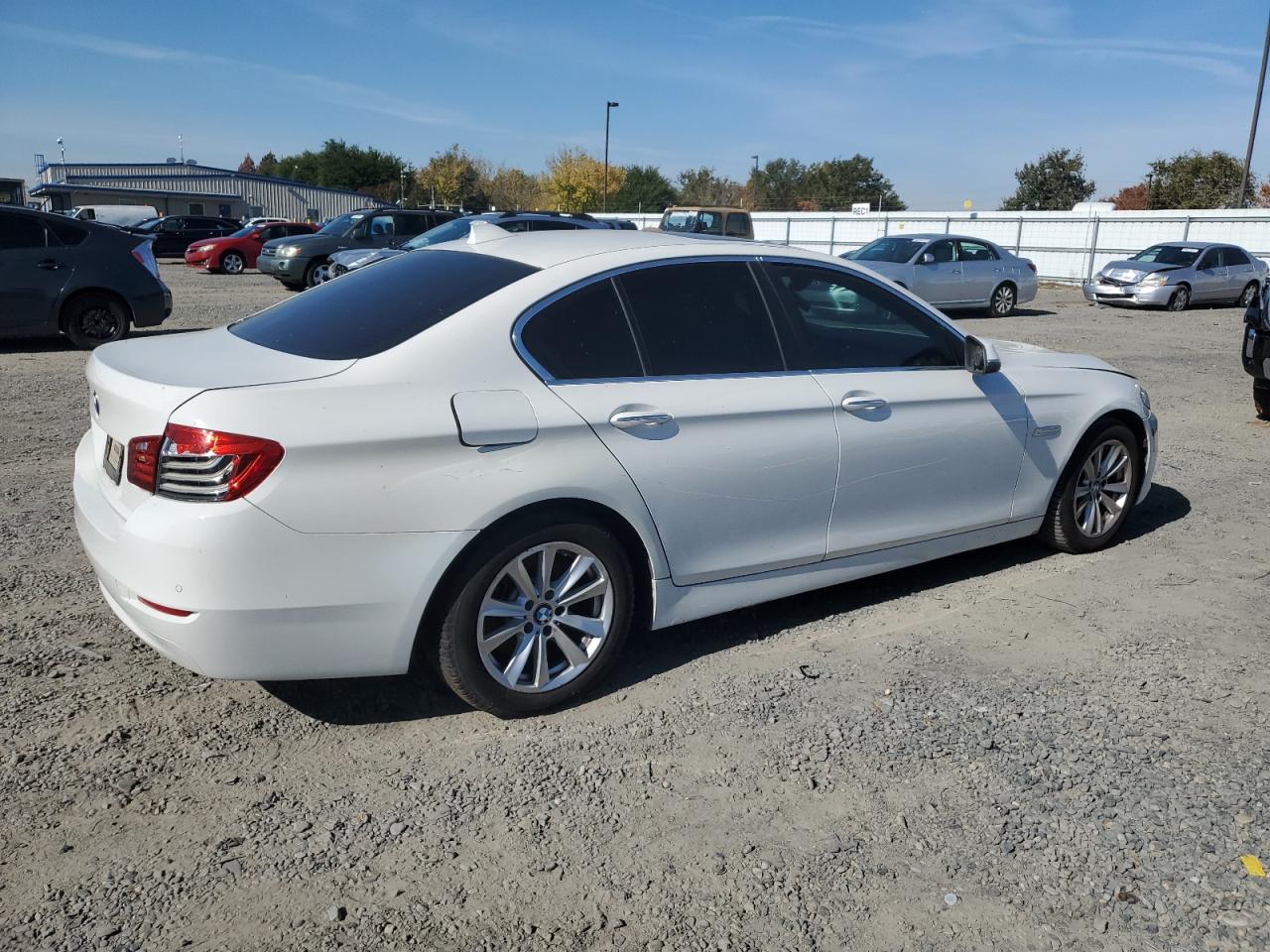 2014 Bmw 528 I White vin: WBA5A5C54ED503454