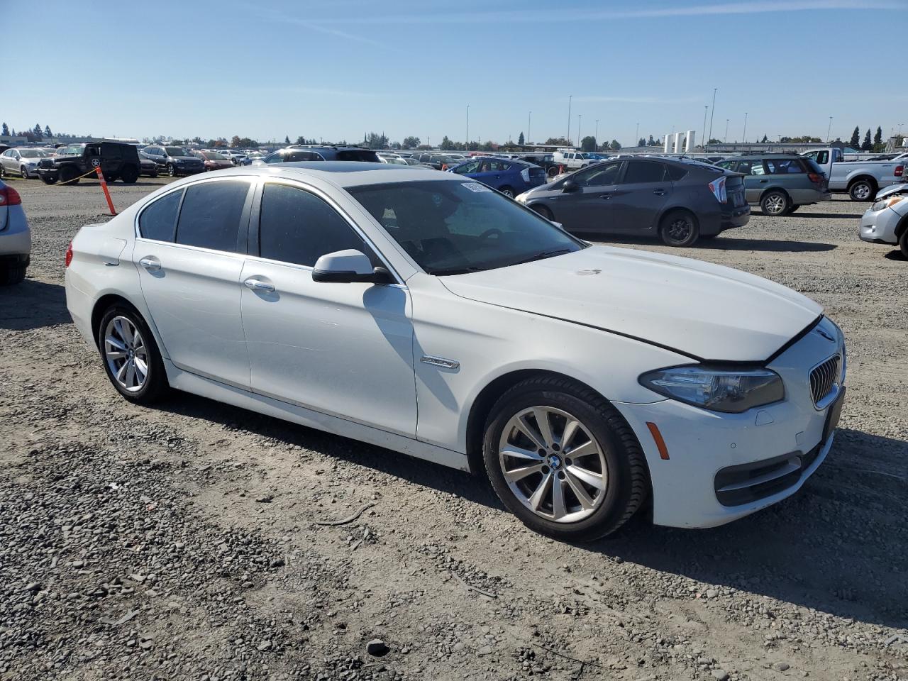 2014 Bmw 528 I White vin: WBA5A5C54ED503454