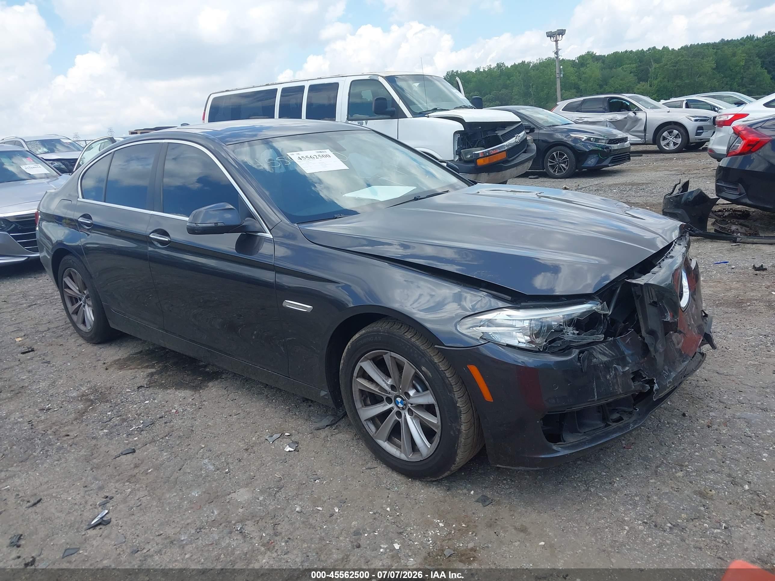 2014 Bmw 528i   Gray vin: WBA5A5C54ED504457