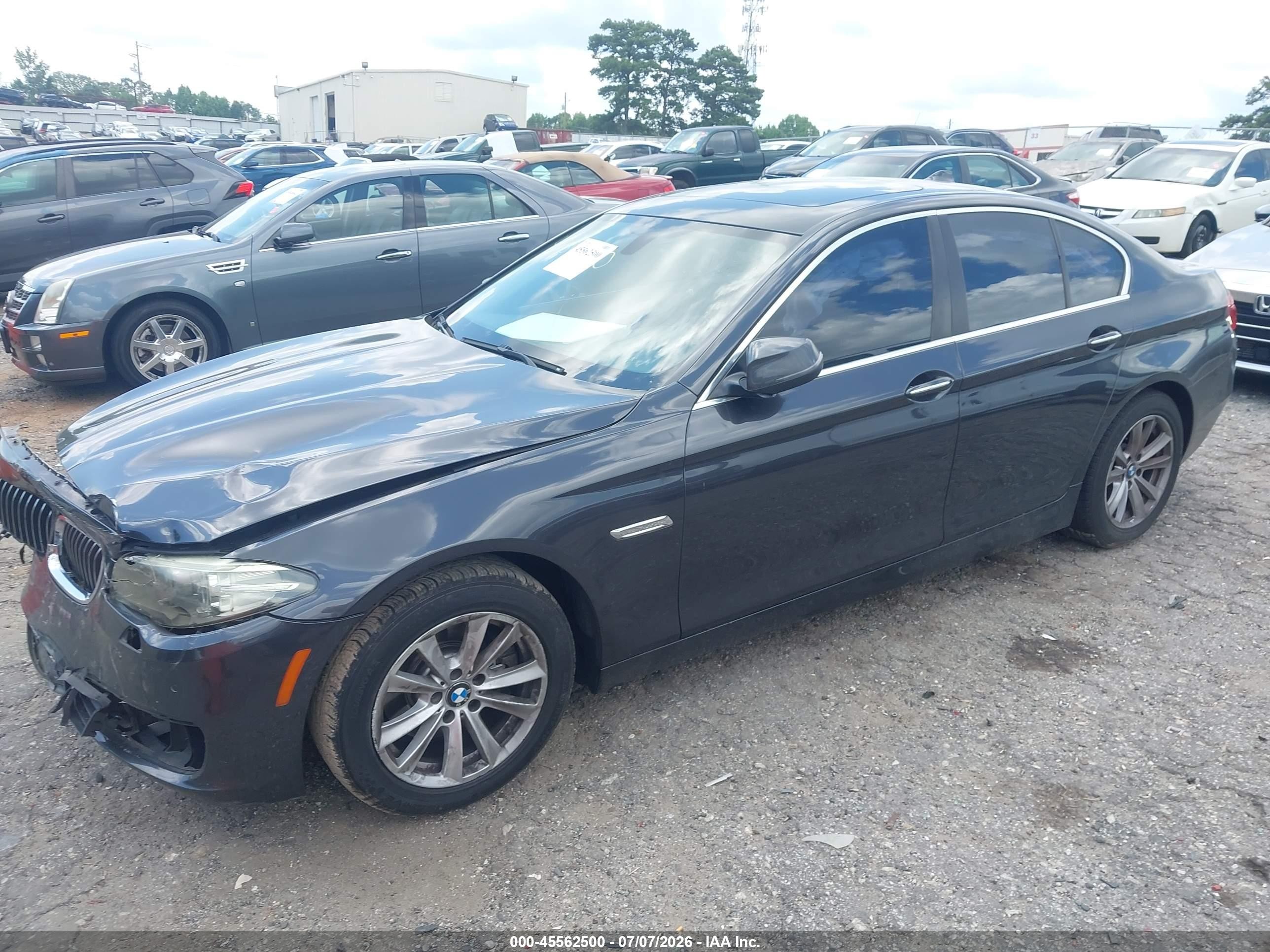2014 Bmw 528i   Gray vin: WBA5A5C54ED504457
