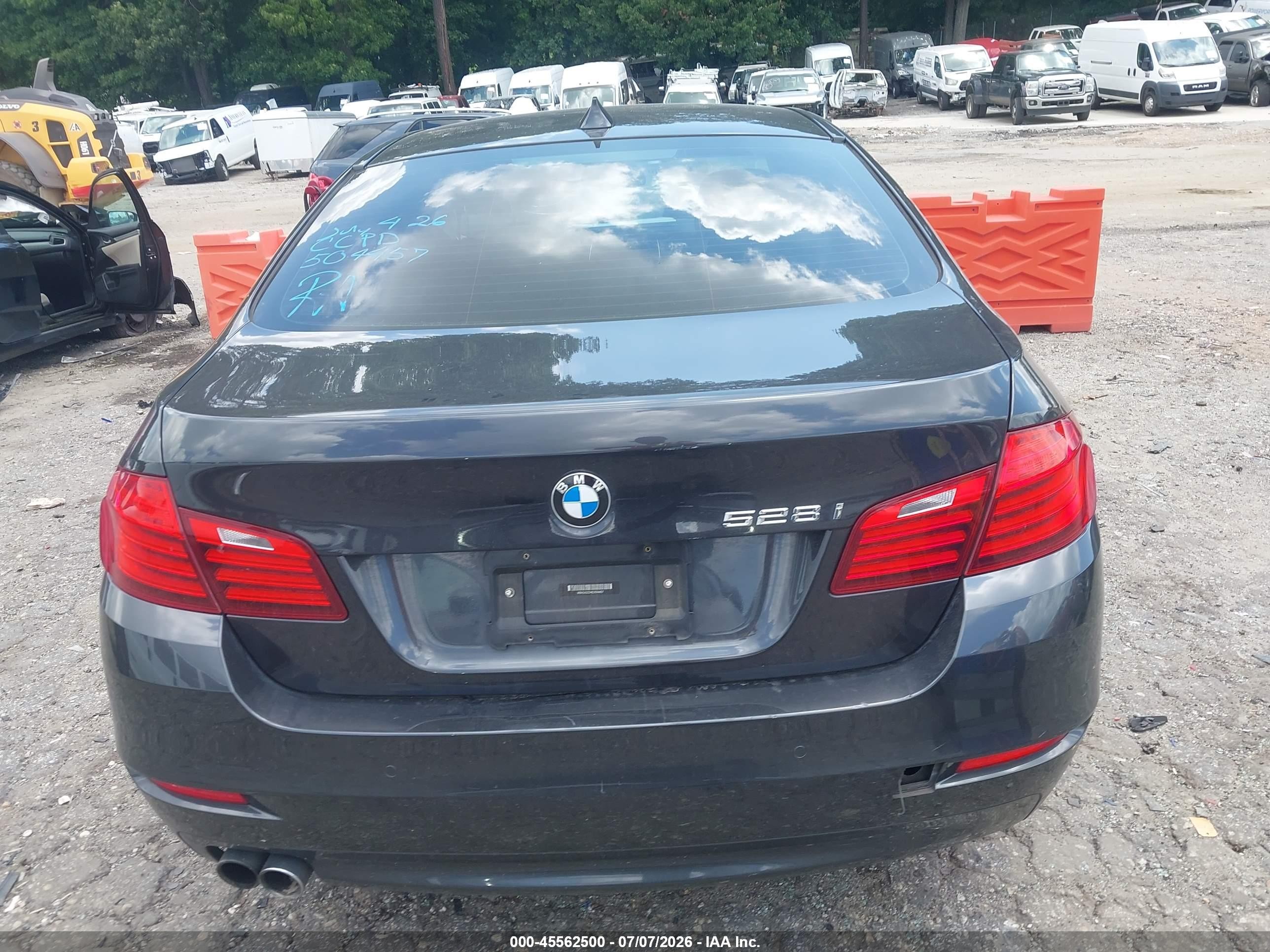 2014 Bmw 528i   Gray vin: WBA5A5C54ED504457