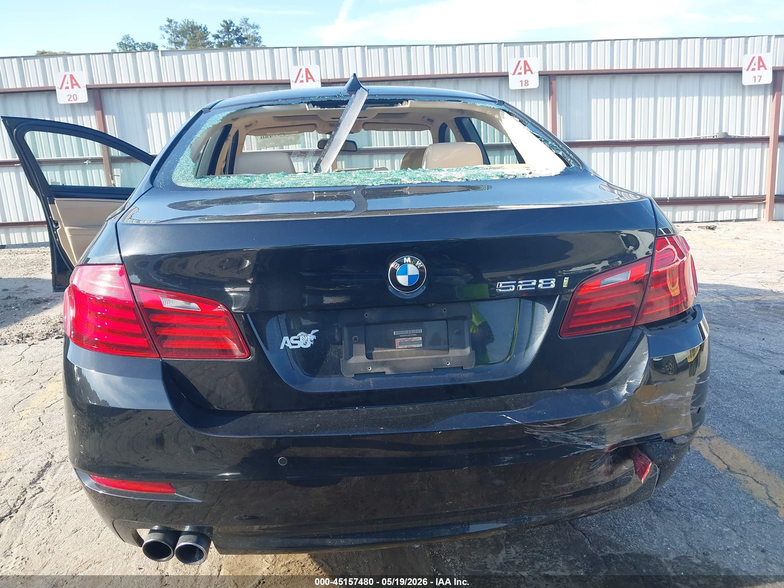 2014 Bmw 528i   Black vin: WBA5A5C54ED504863