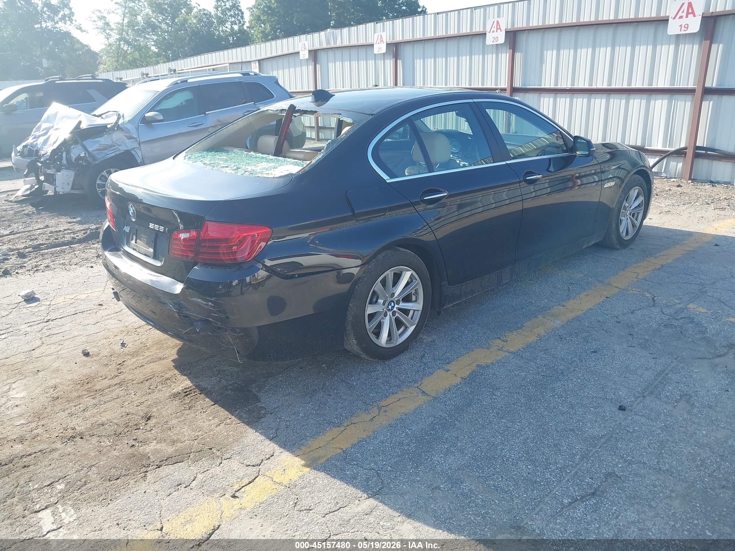2014 Bmw 528i   Black vin: WBA5A5C54ED504863