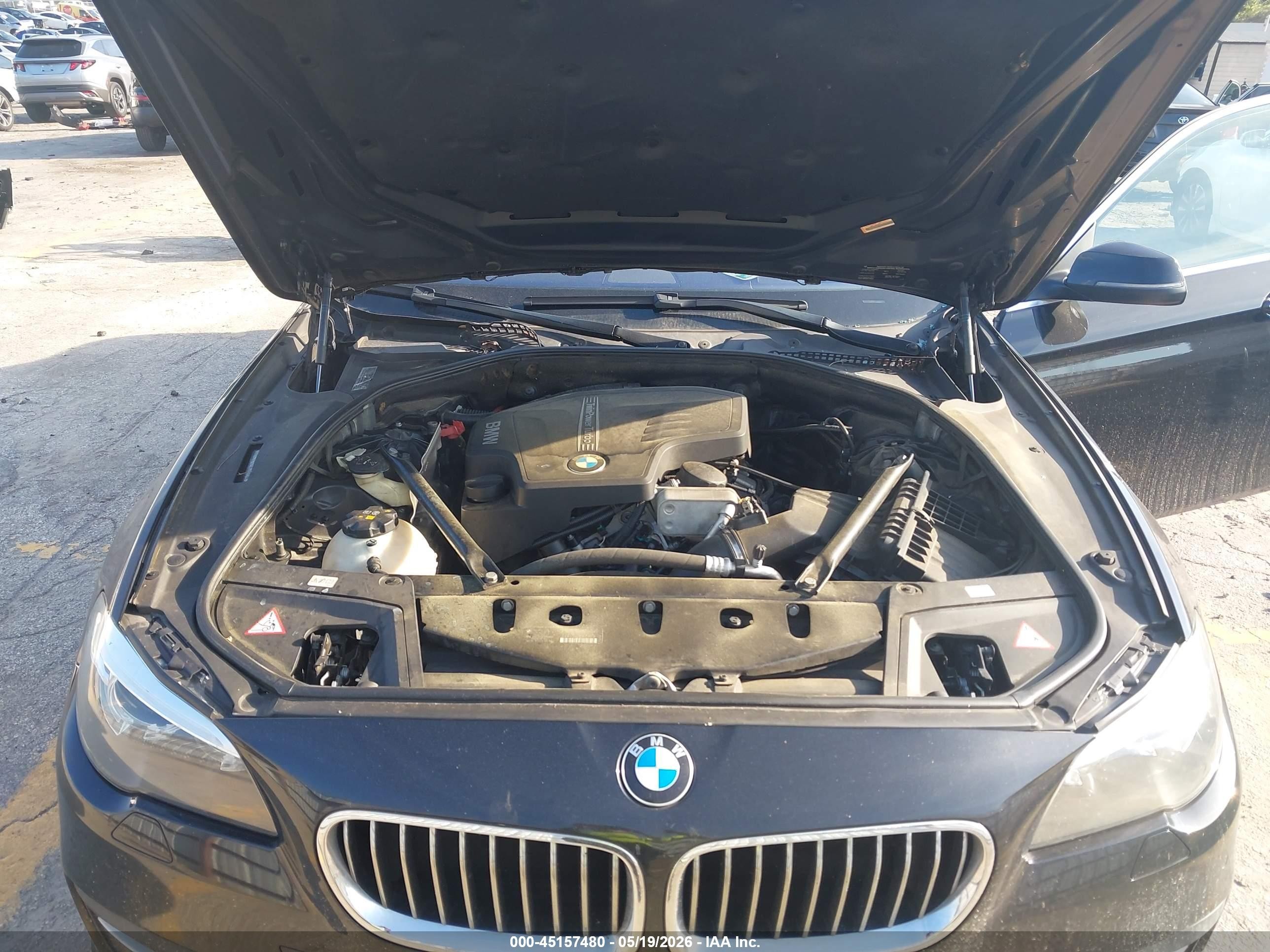 2014 Bmw 528i   Black vin: WBA5A5C54ED504863