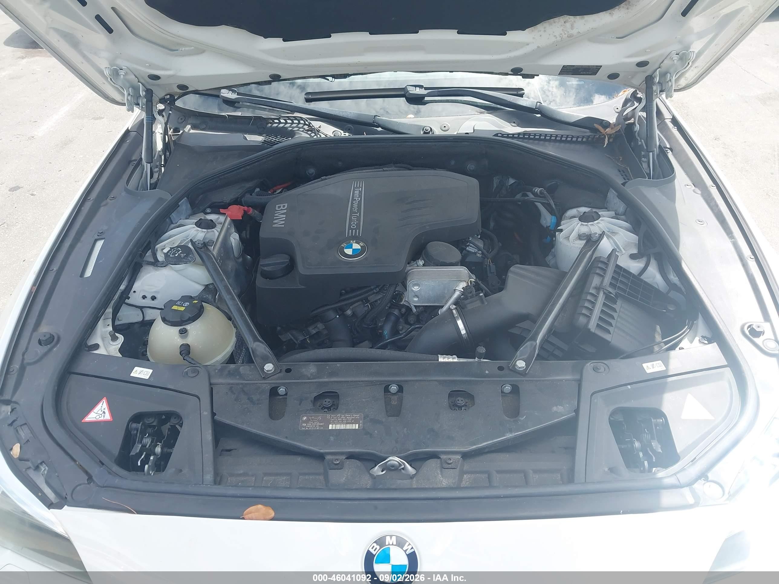 2014 Bmw 528i   White vin: WBA5A5C54ED511764
