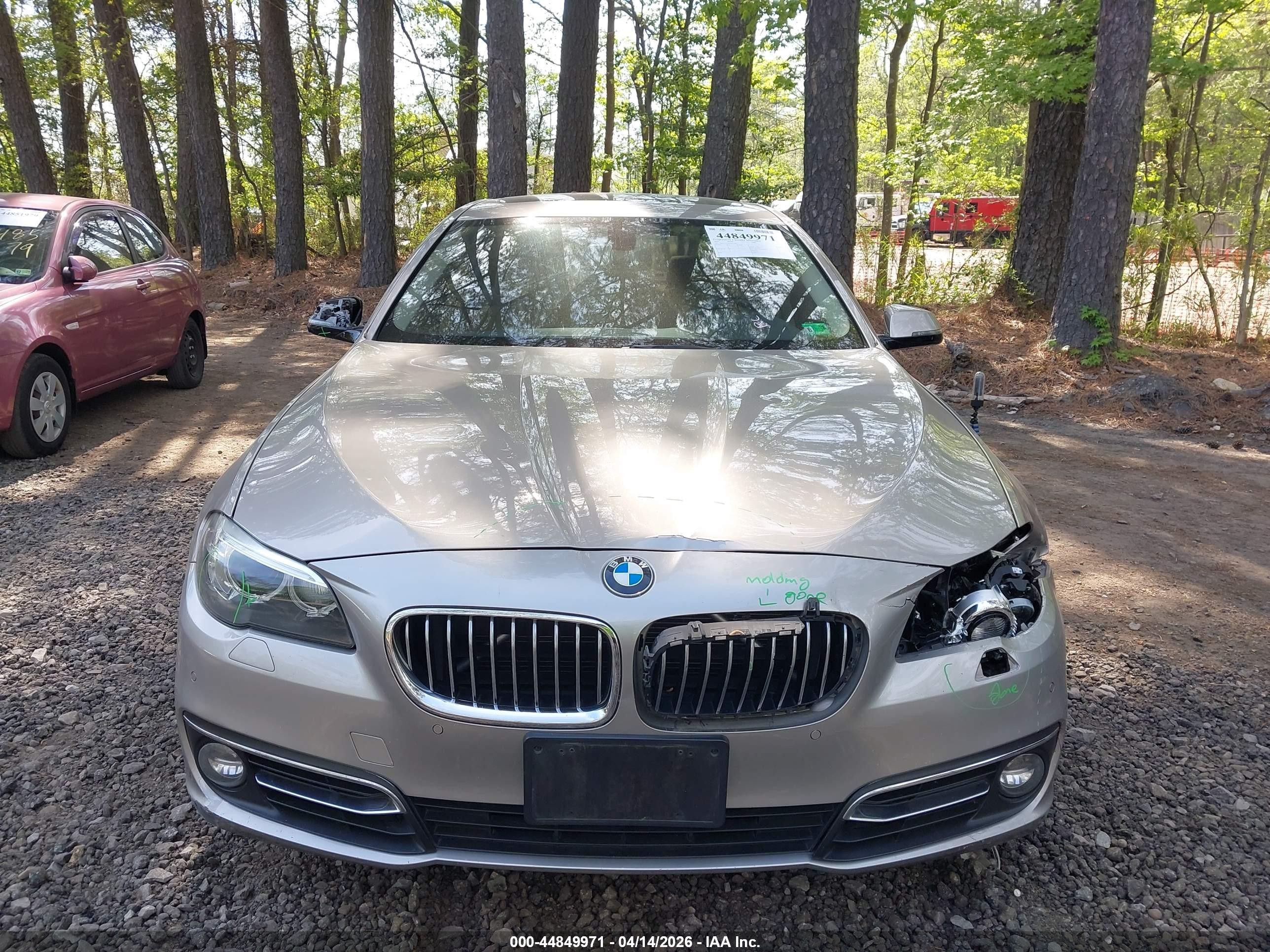 2015 Bmw 528i Gold vin: WBA5A5C54FD513287
