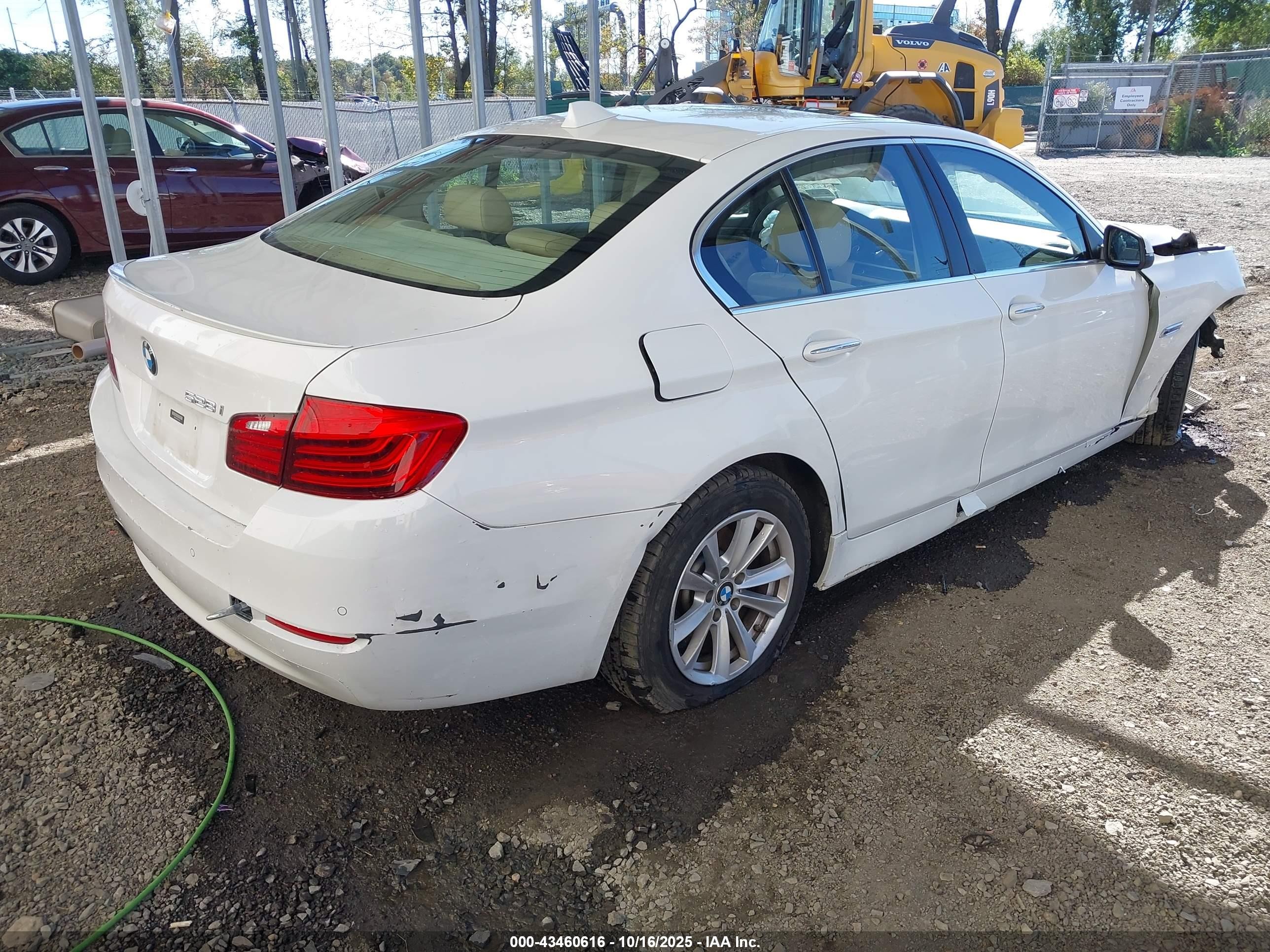 2015 Bmw 528i   Белый vin: WBA5A5C54FD516318