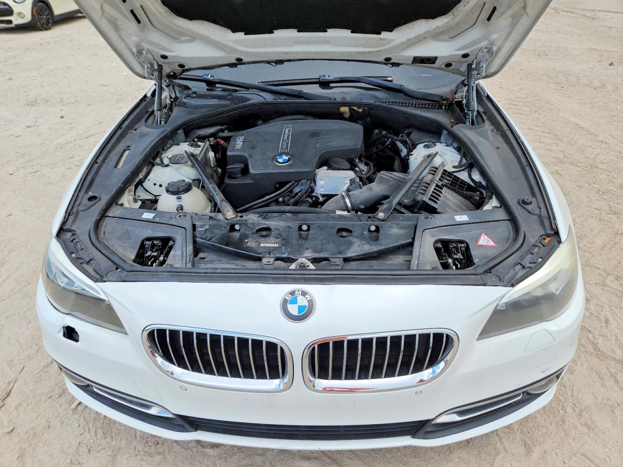 2014 Bmw 528 I White vin: WBA5A5C55ED500756