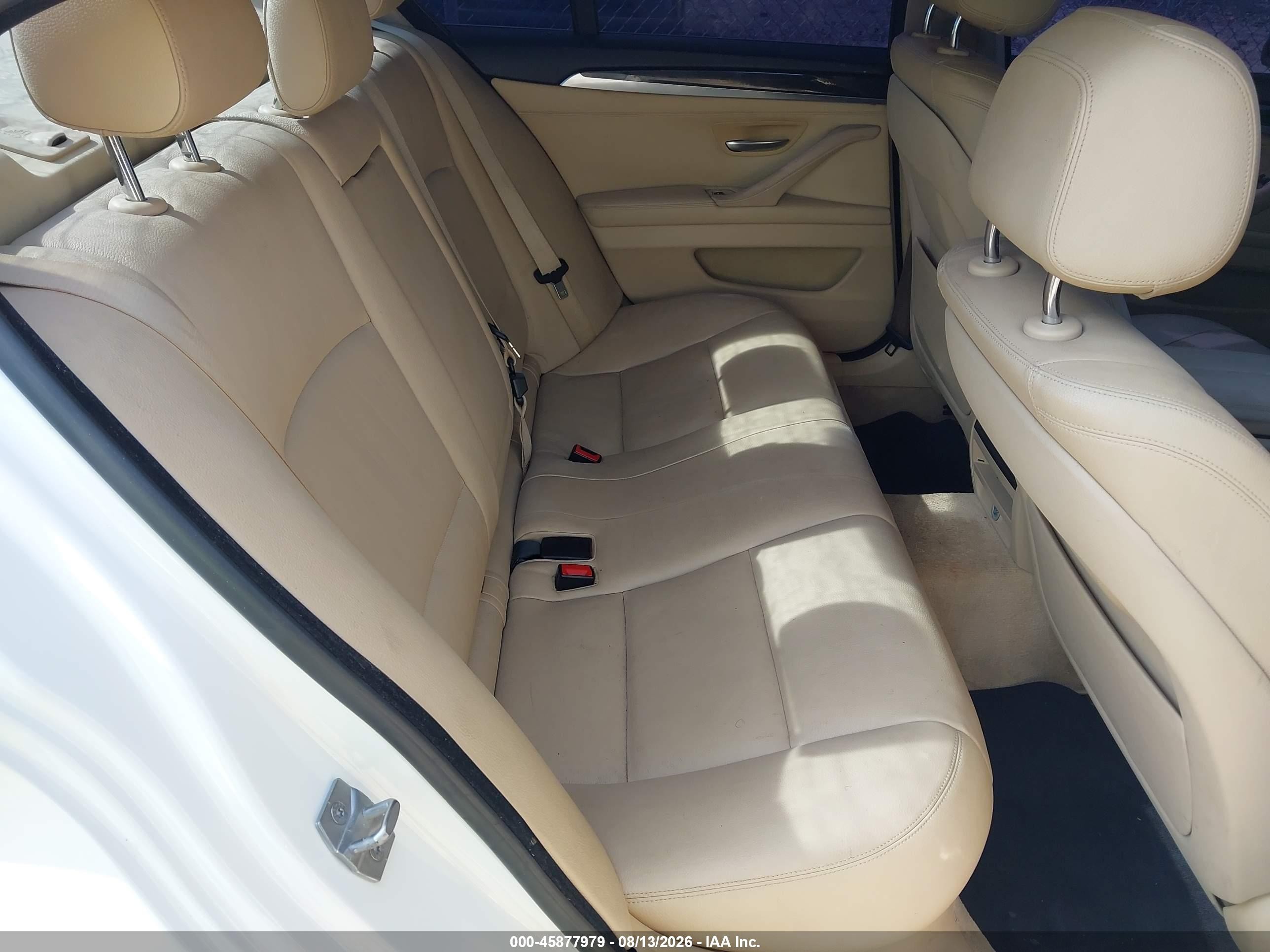 2014 Bmw 528i White vin: WBA5A5C55ED505195