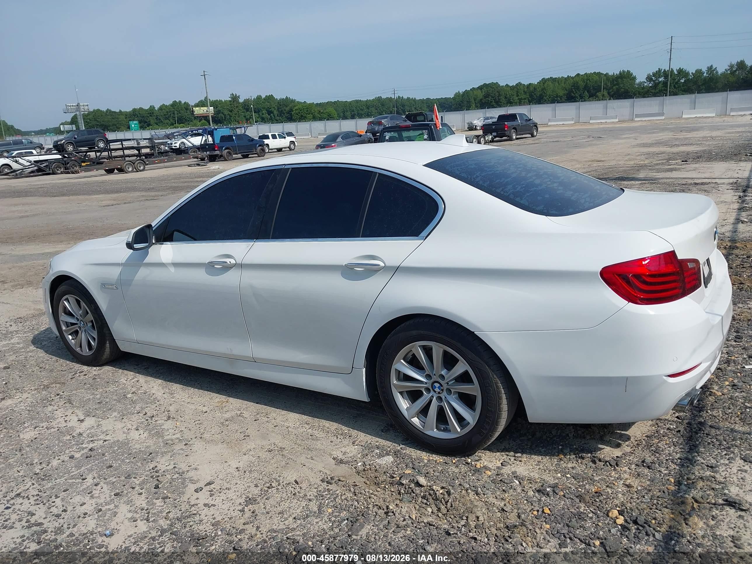 2014 Bmw 528i White vin: WBA5A5C55ED505195