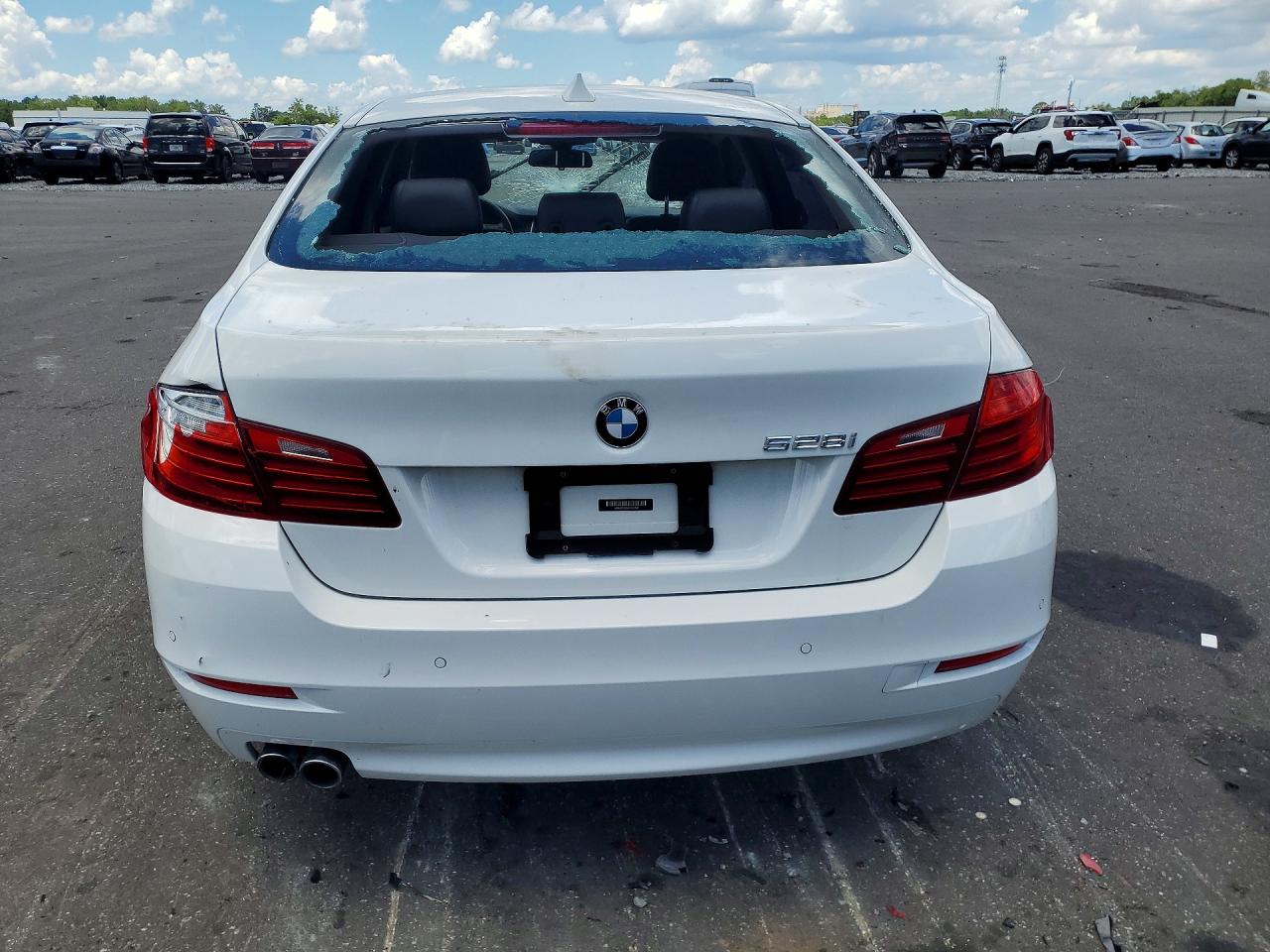 2014 Bmw 528 I White vin: WBA5A5C55ED505360
