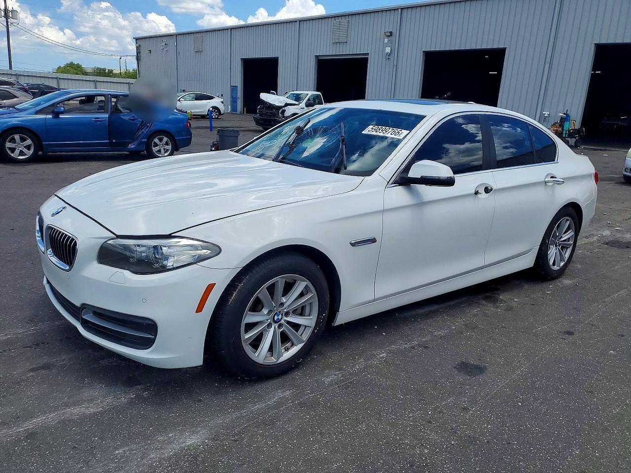 2014 Bmw 528 I White vin: WBA5A5C55ED505360