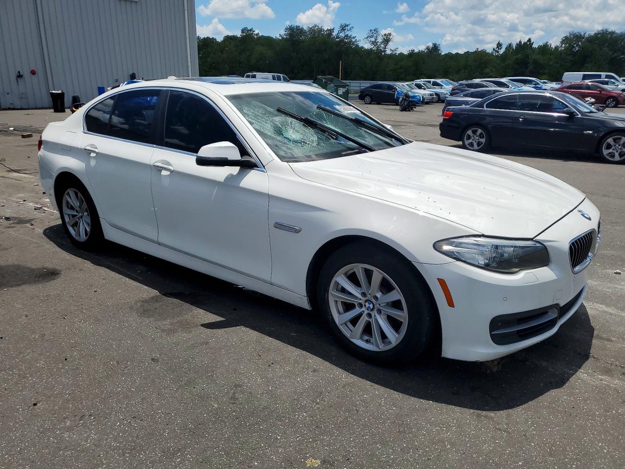 2014 Bmw 528 I White vin: WBA5A5C55ED505360