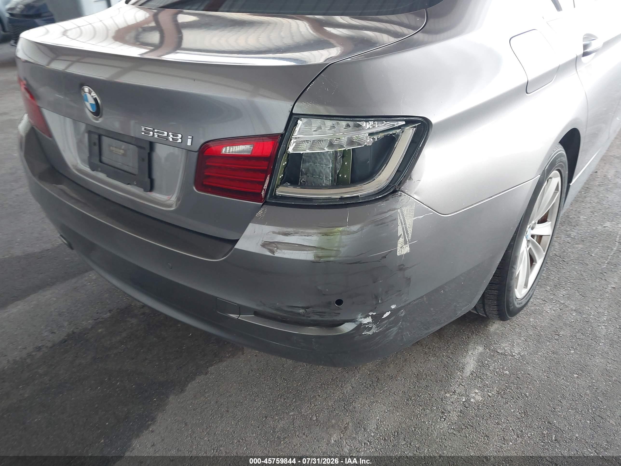 2014 Bmw 528i   Gray vin: WBA5A5C55ED510025