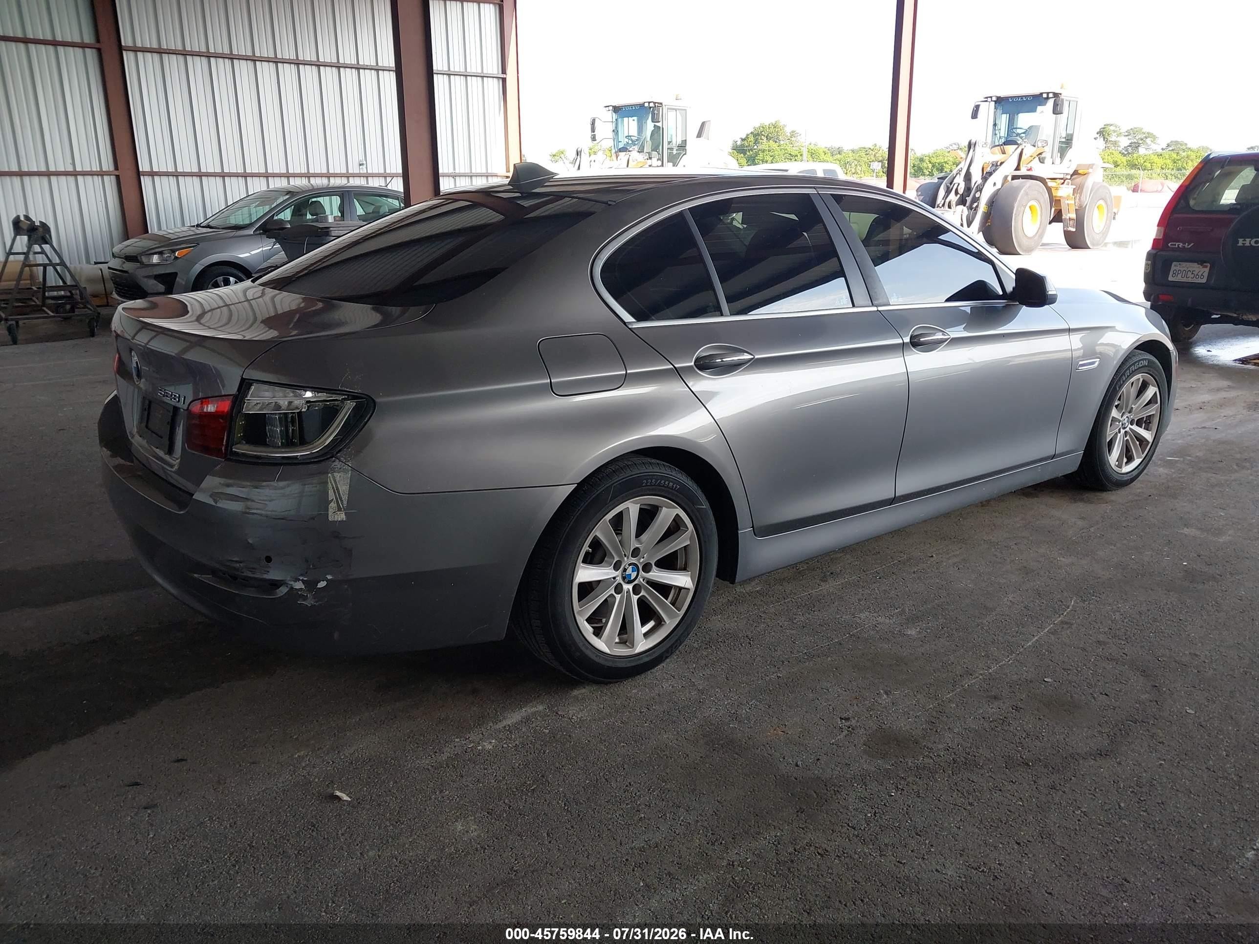2014 Bmw 528i   Gray vin: WBA5A5C55ED510025